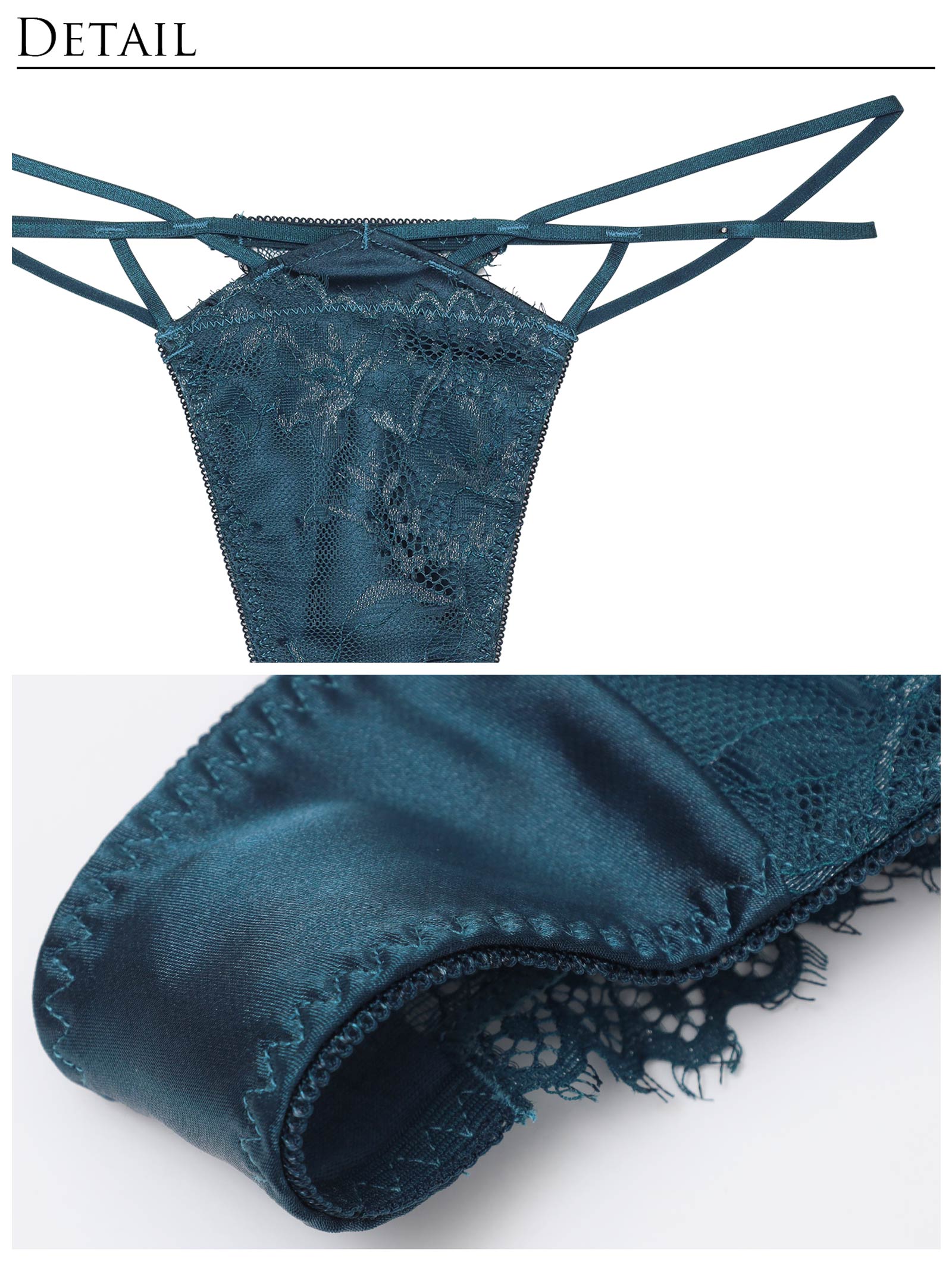 【Reinest】グロッシーリュクスサテンブラジャー&バック透けTバックショーツ - 【公式】247Lingerie