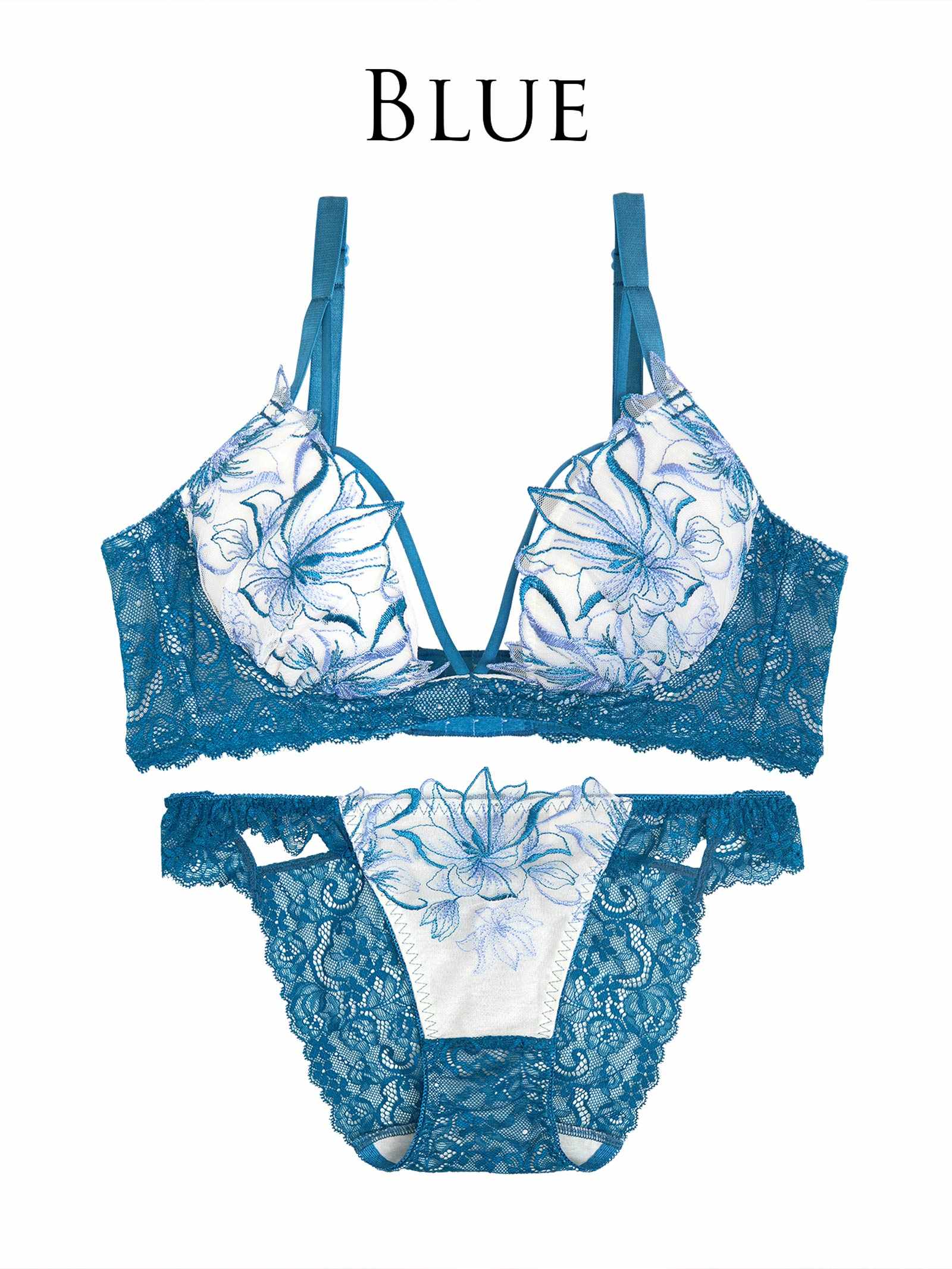 6/13新作!!【永尾まりや着用】【Reinest】ミューズリリーカットレーシィ育乳脇高★魔法のブラジャー&バック透けフルバックショーツ