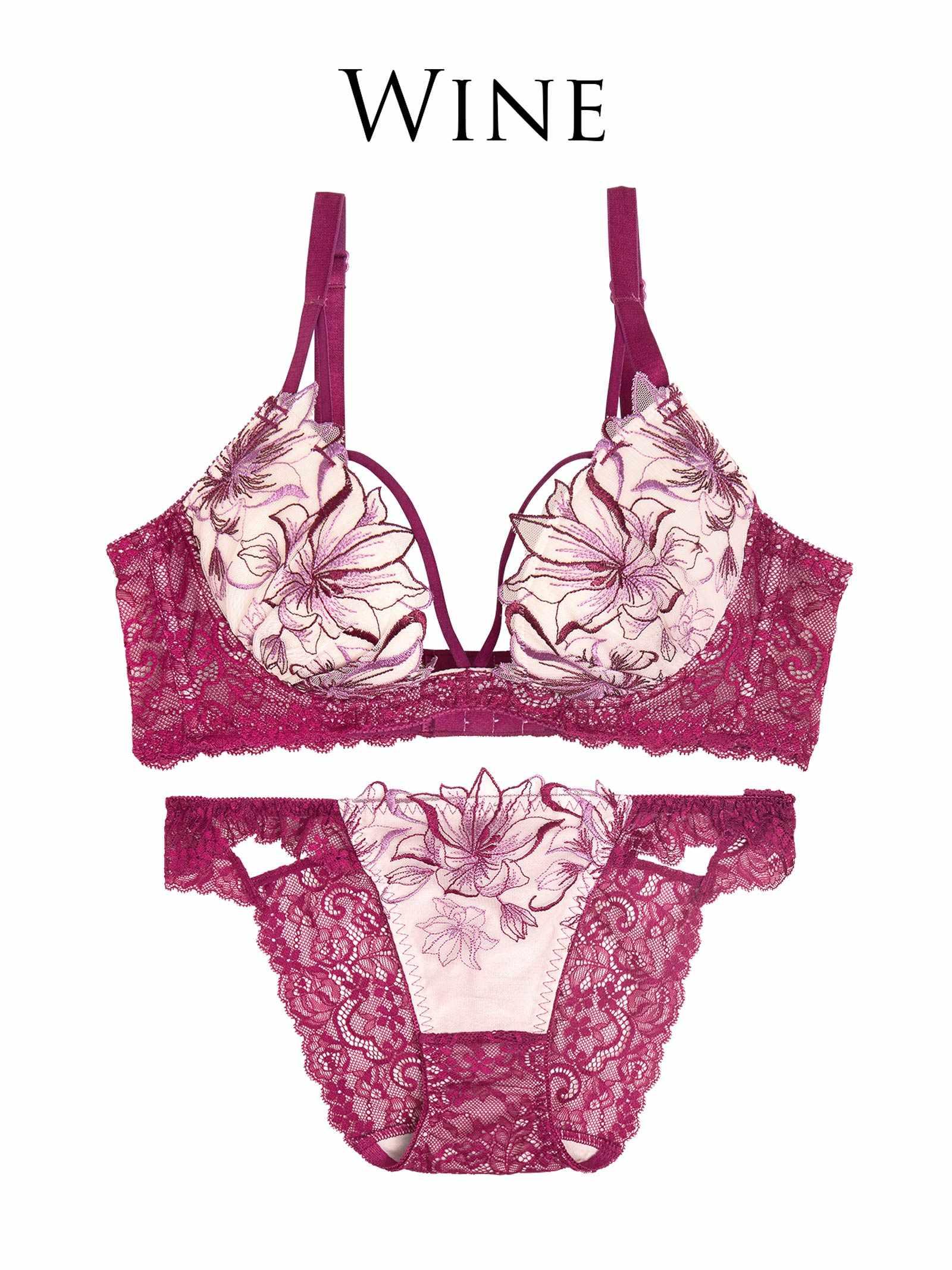 6/13新作!!【永尾まりや着用】【Reinest】ミューズリリーカットレーシィ育乳脇高★魔法のブラジャー&バック透けフルバックショーツ