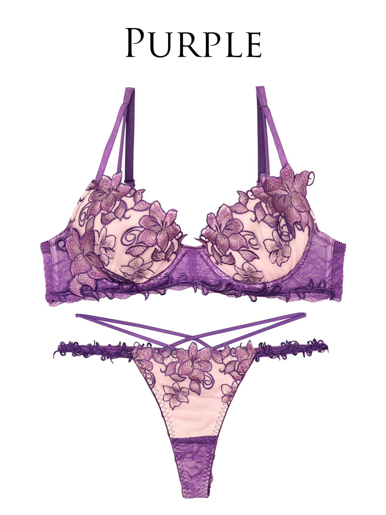 8/13新作!【永尾まりや着用】【Reinest】エトワールアマリリスブラジャー&バック透けTバックショーツ