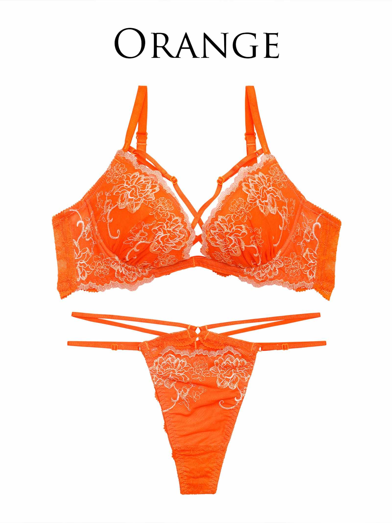 4/27新作!【Reinest】グラマラスフルールコードブラジャー&バック透けTバックショーツ