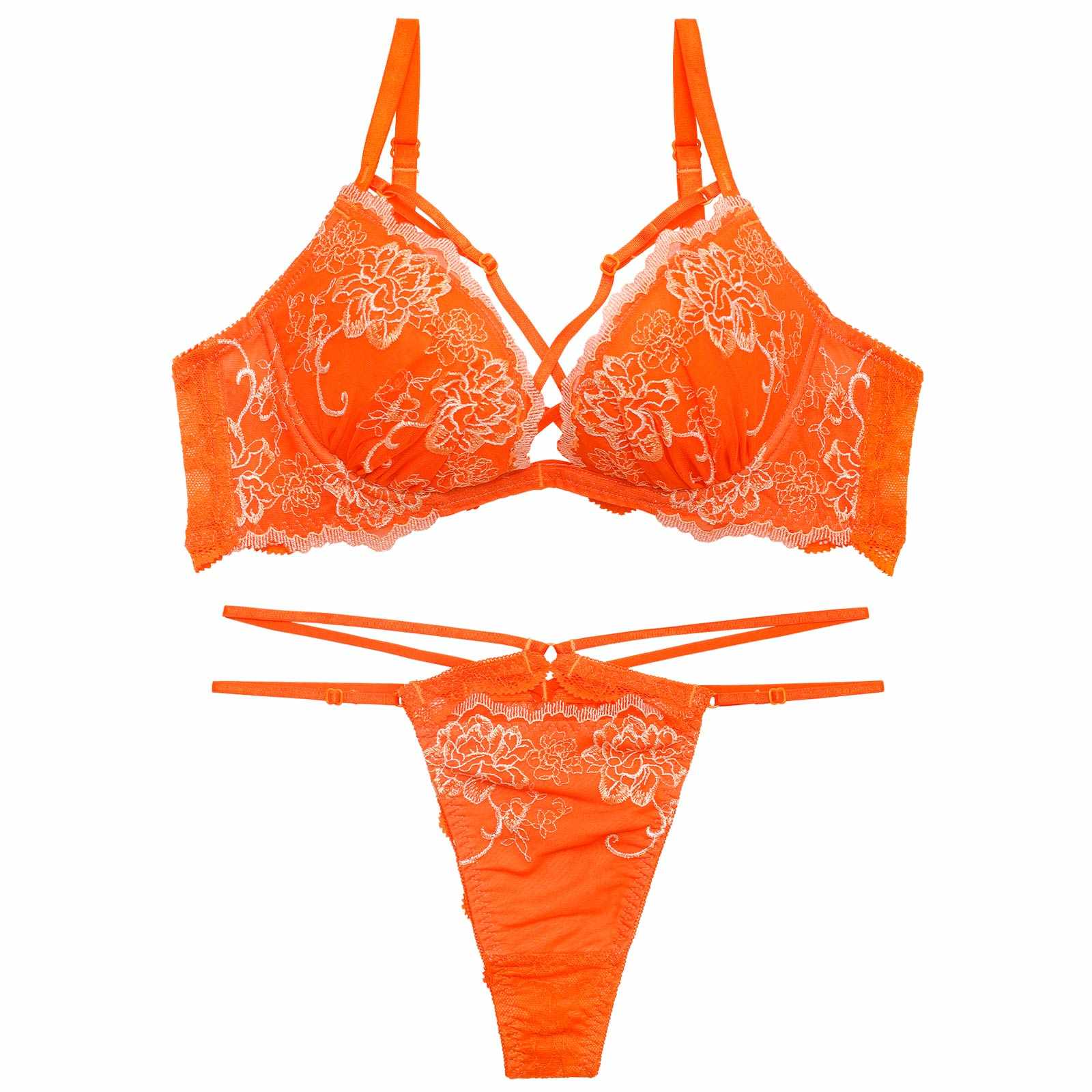 4/27新作!【Reinest】グラマラスフルールコードブラジャー&バック透けTバックショーツ