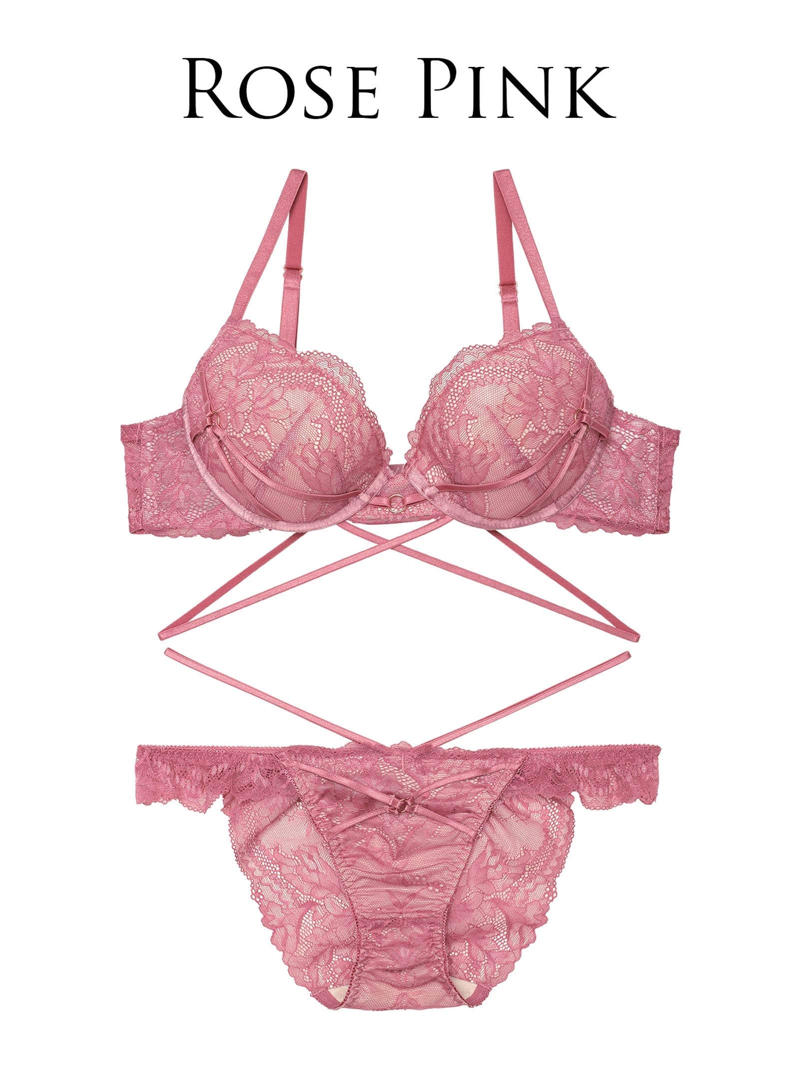 【永尾まりや着用】【Reinest】マスカレードストリングブラジャー&バック透けフルバックショーツ - 【公式】247Lingerie