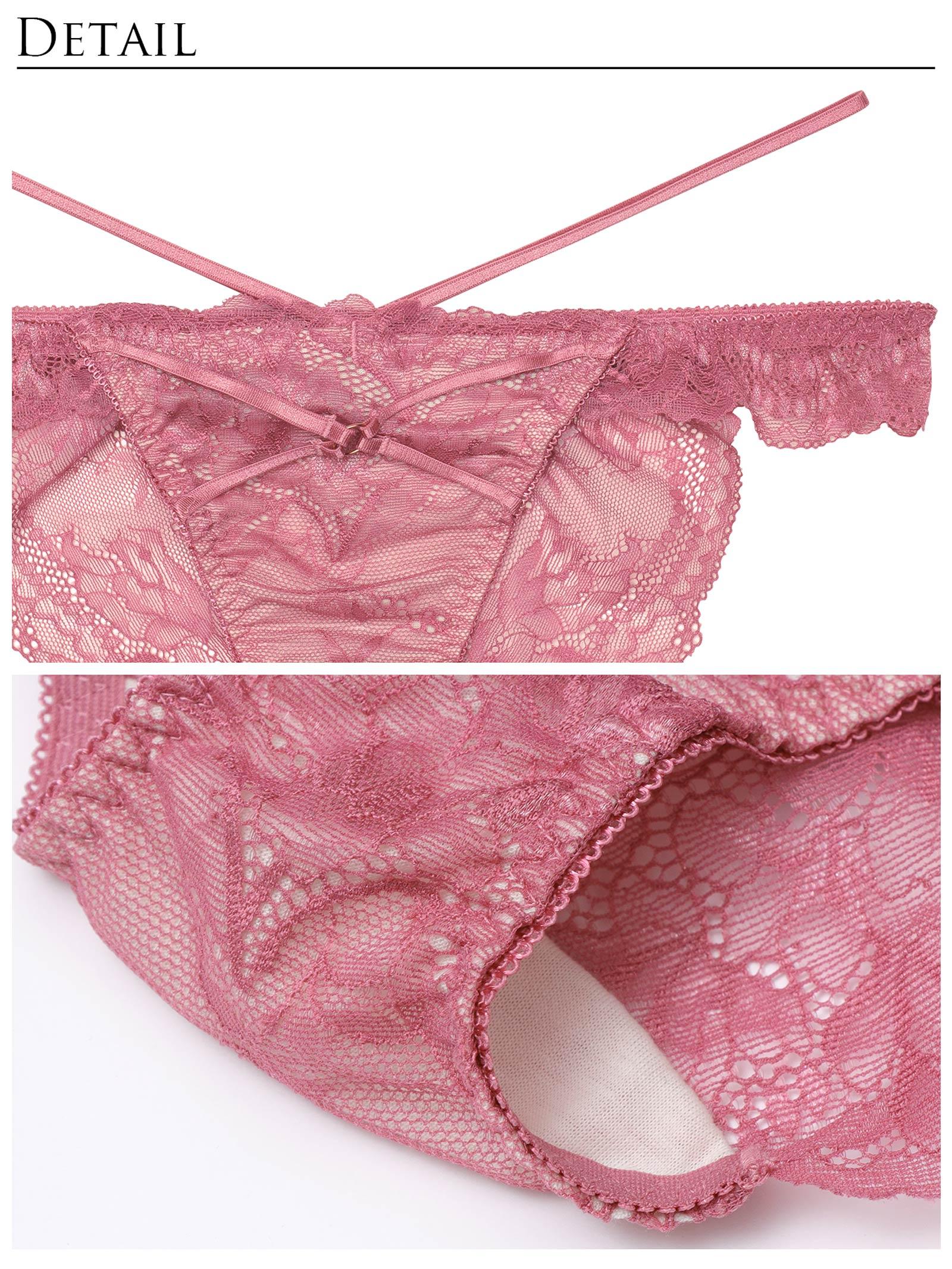 【永尾まりや着用】【Reinest】マスカレードストリングブラジャー&バック透けフルバックショーツ - 【公式】247Lingerie