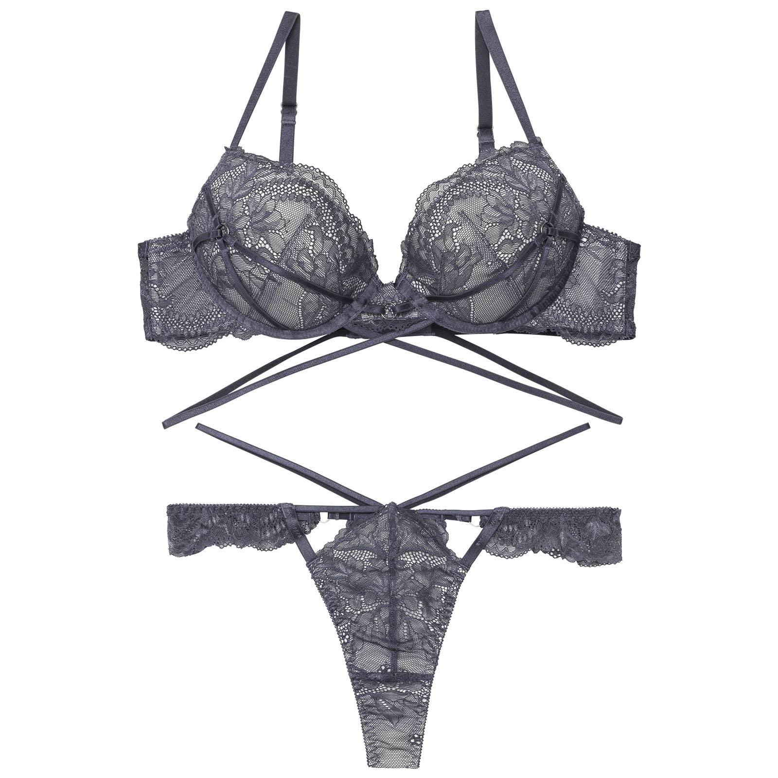 【永尾まりや着用】【Reinest】マスカレードストリングブラジャー&バック透けTバックショーツ - 【公式】247Lingerie