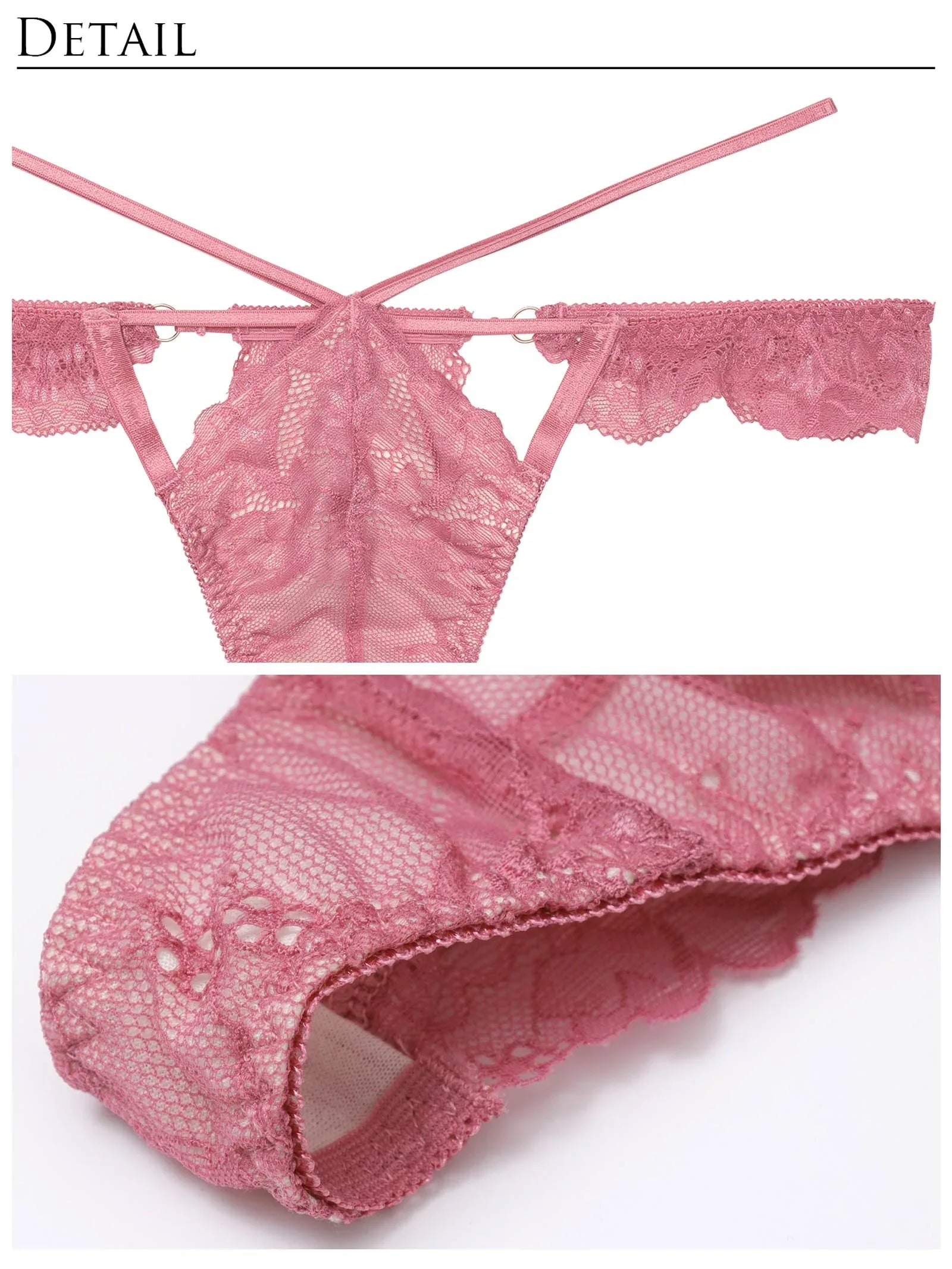 【永尾まりや着用】【Reinest】マスカレードストリングブラジャー&バック透けTバックショーツ - 【公式】247Lingerie