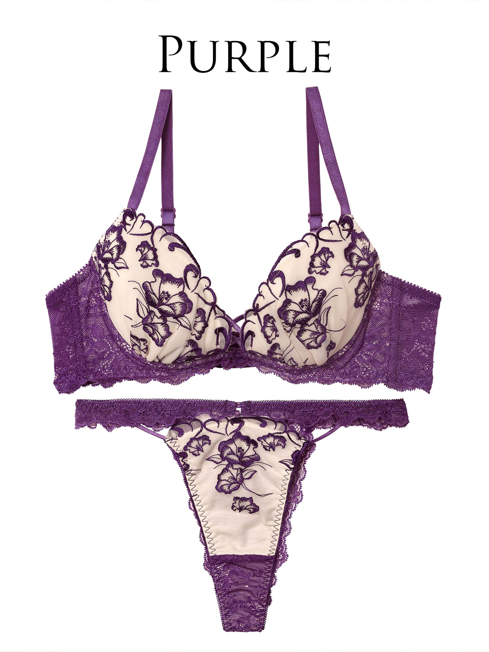 1/5新作!【永尾まりや着用】【Reinest】クレールフィーユレースアップブラジャー&バック透けTバックショーツ