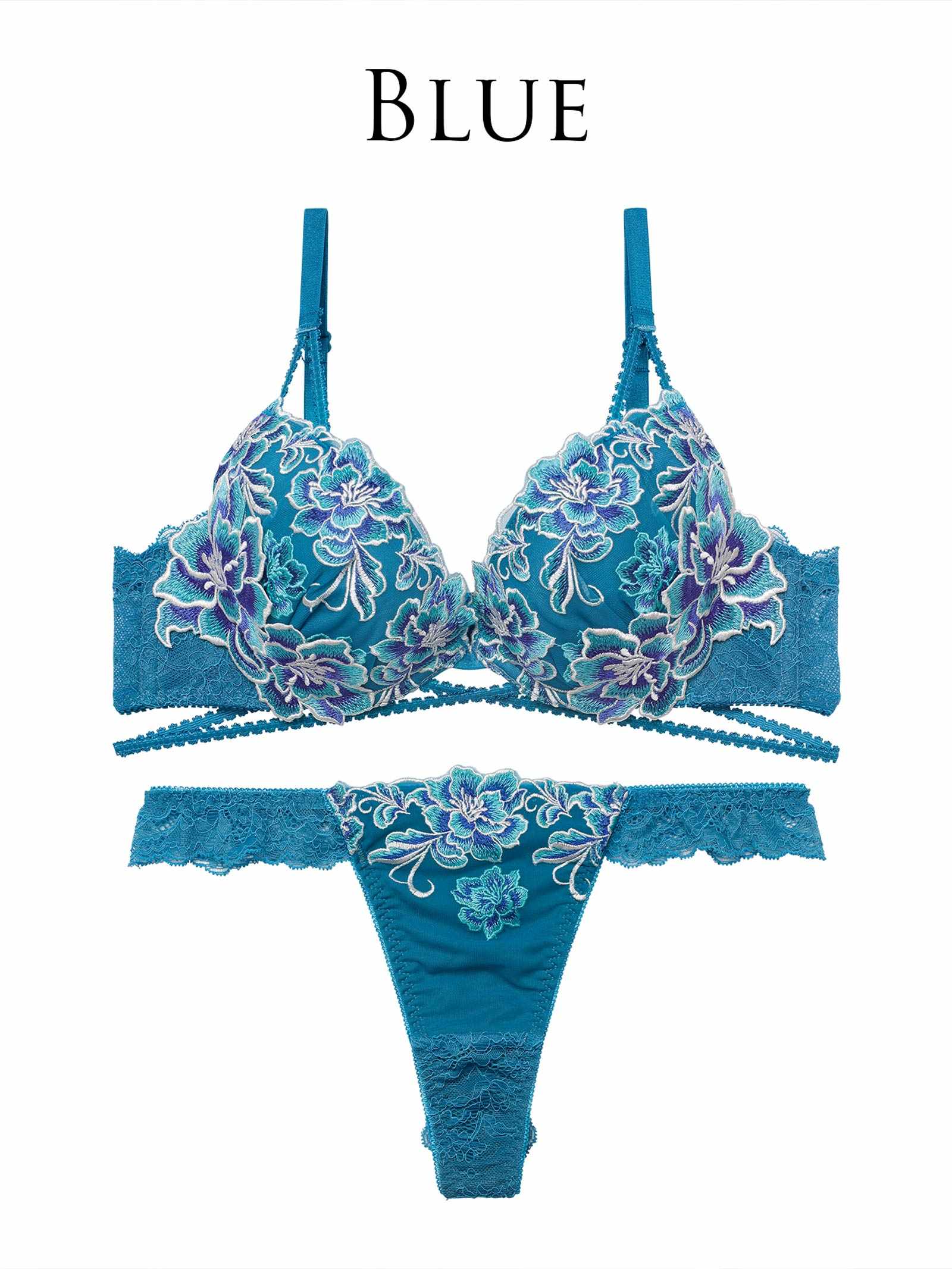 1/26新作!【Reinest】グラマラスブーケコードブラジャー&バック透けTバックショーツ