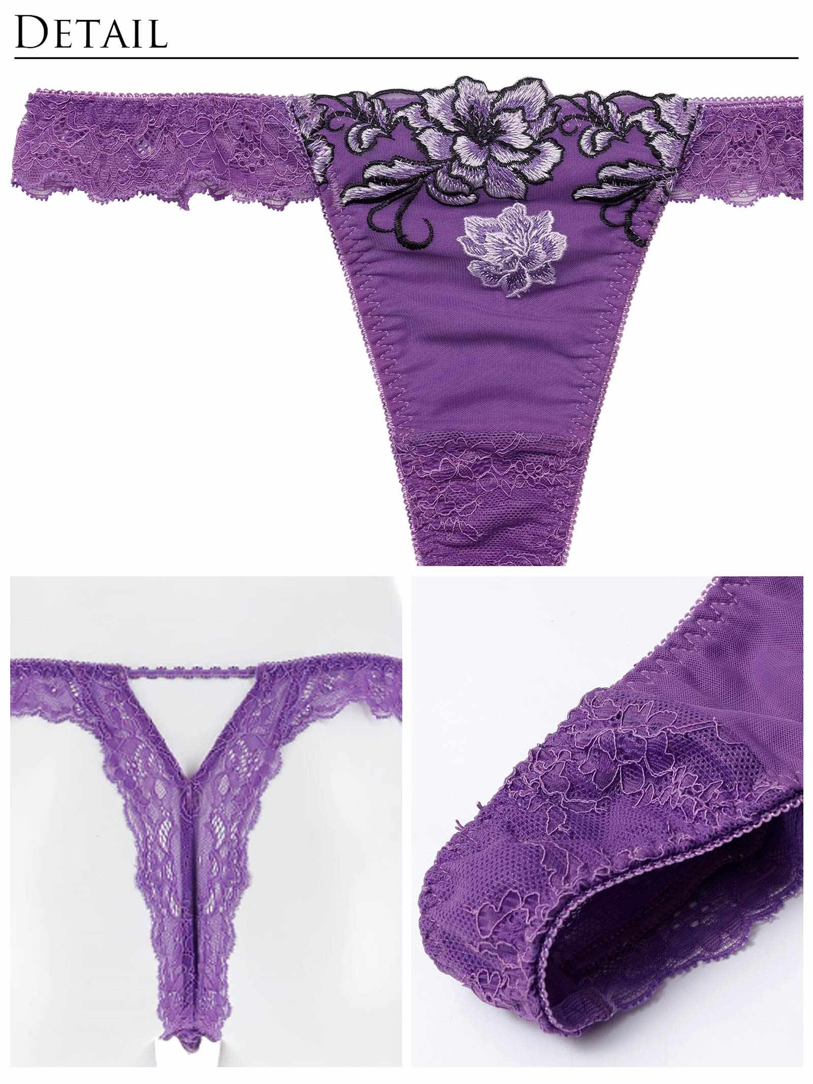 1/26新作!【Reinest】グラマラスブーケコードブラジャー&バック透けTバックショーツ