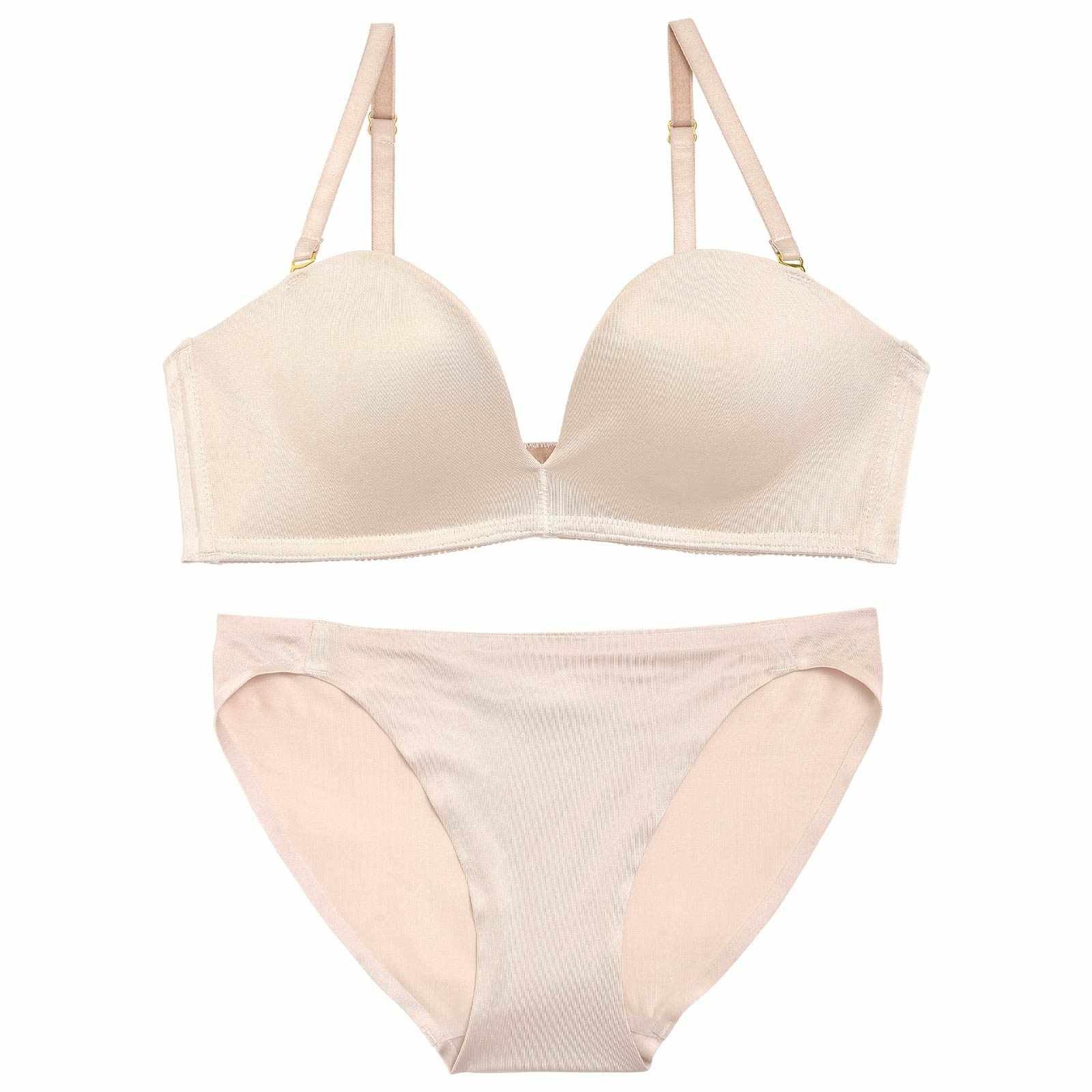 【ノンワイヤー】シームレスブラ&フルバックショーツ