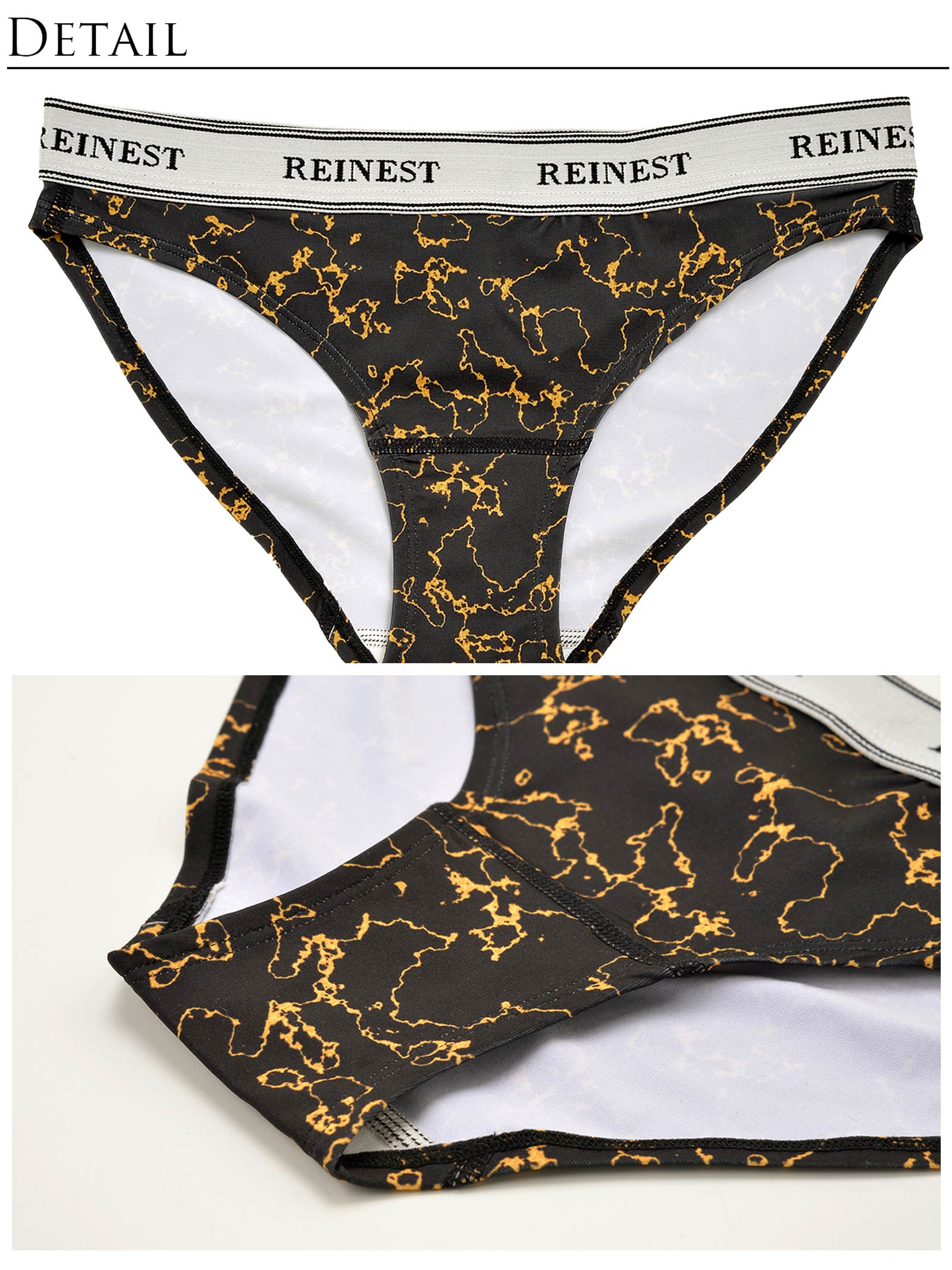 【Reinest】シンプルポイントデザインレディースショーツ