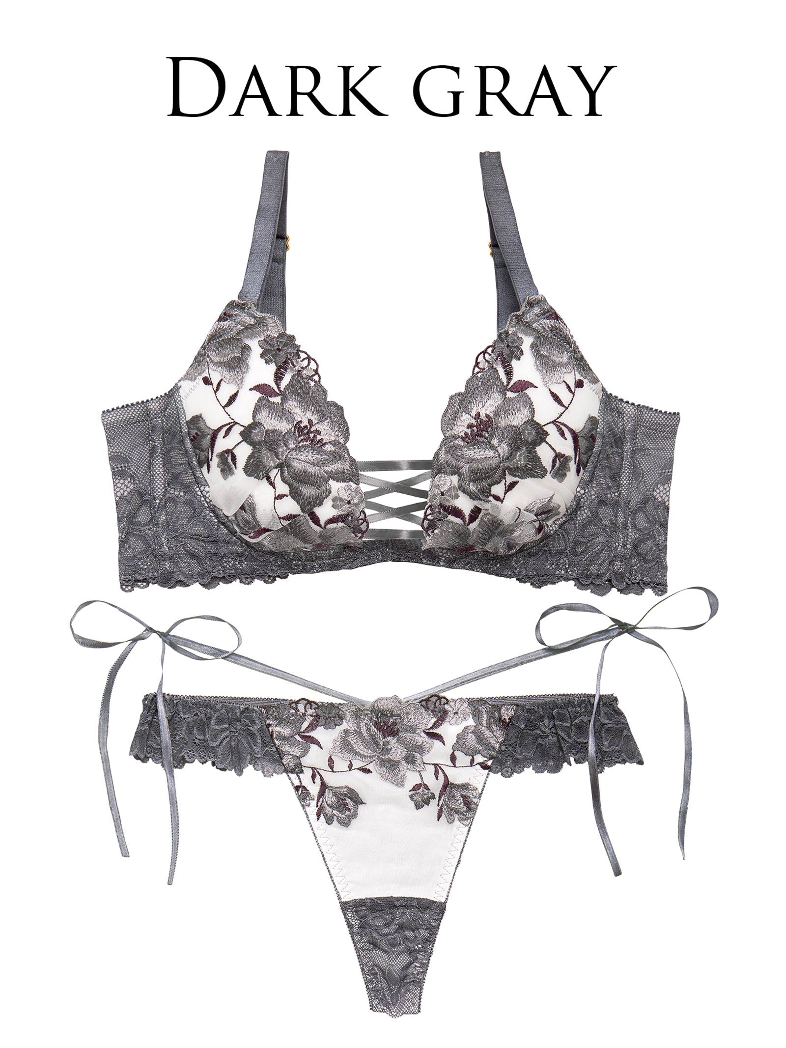 4/4新作!【永尾まりや着用】【Reinest】エレガンスピオニーブルーム育乳脇高★魔法のブラジャー&バック透けTバックショーツ