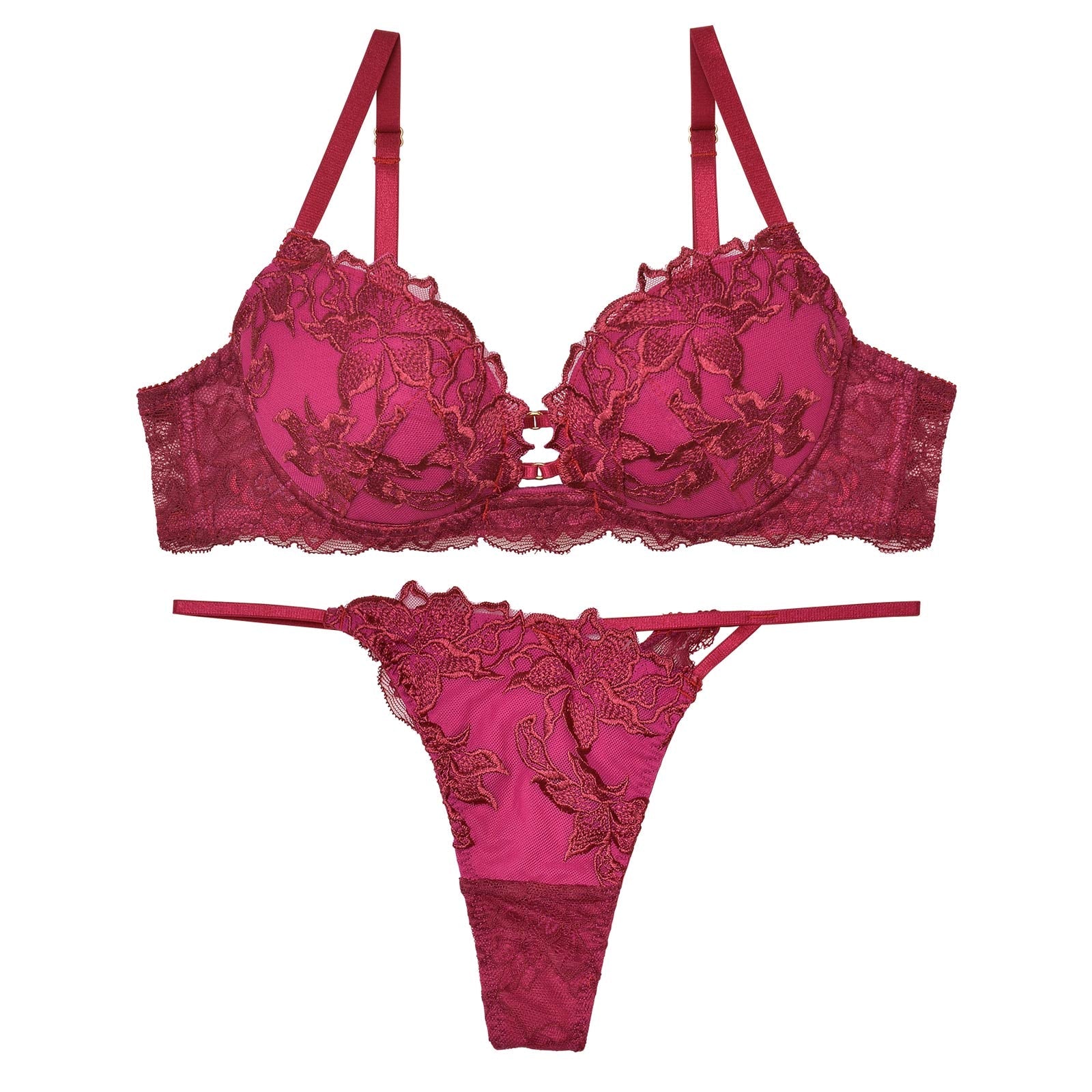 【Reinest】ラフィネアマリリスブラジャー&バック透けTバックショーツ - 【公式】247Lingerie