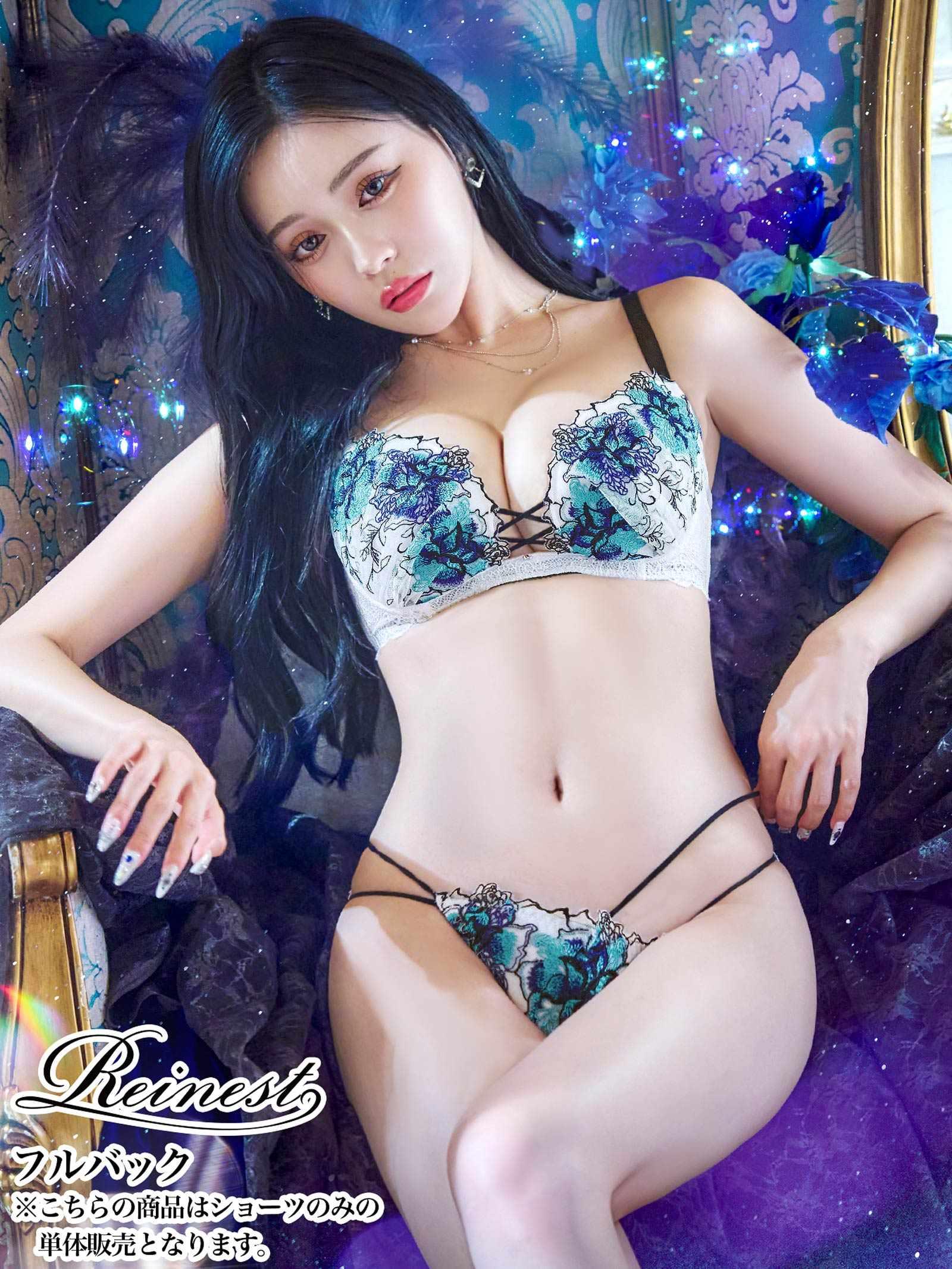 【Reinest】ファブリックレースアップフラワーバック透け選べるショーツ - 【公式】247Lingerie