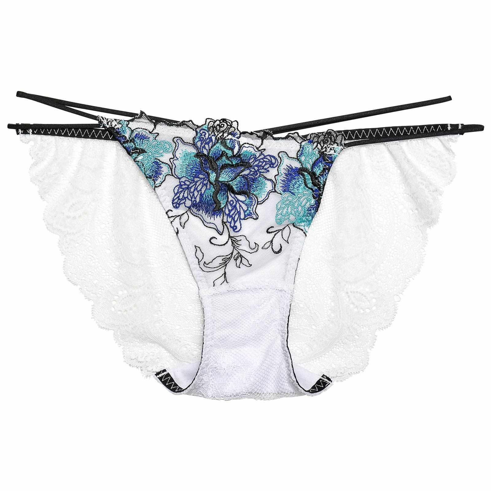 【Reinest】ファブリックレースアップフラワーバック透け選べるショーツ - 【公式】247Lingerie