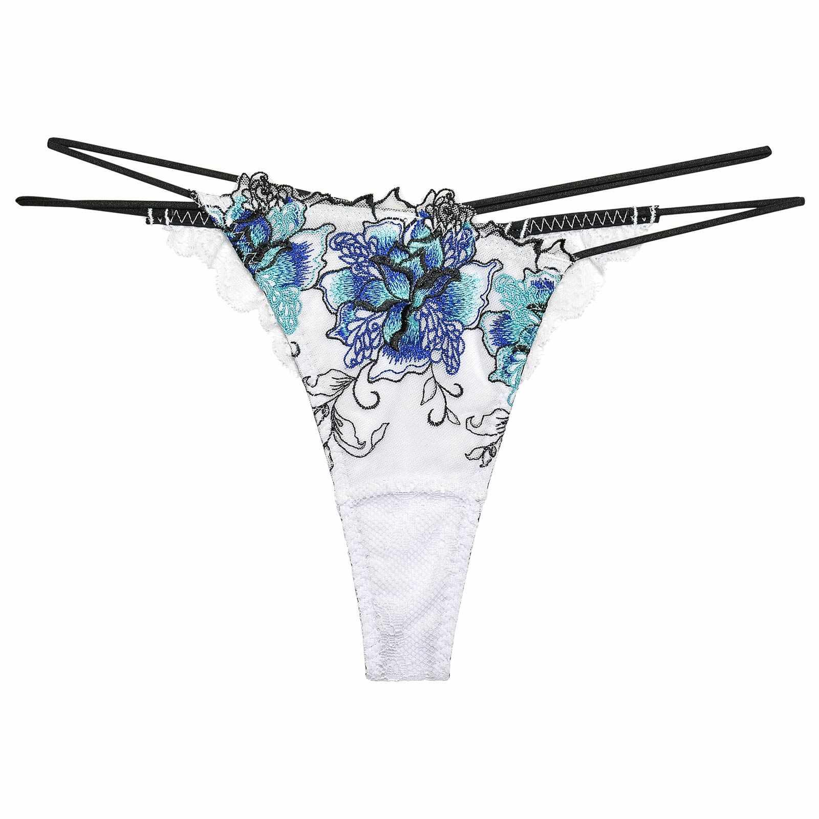 【Reinest】ファブリックレースアップフラワーバック透け選べるショーツ - 【公式】247Lingerie