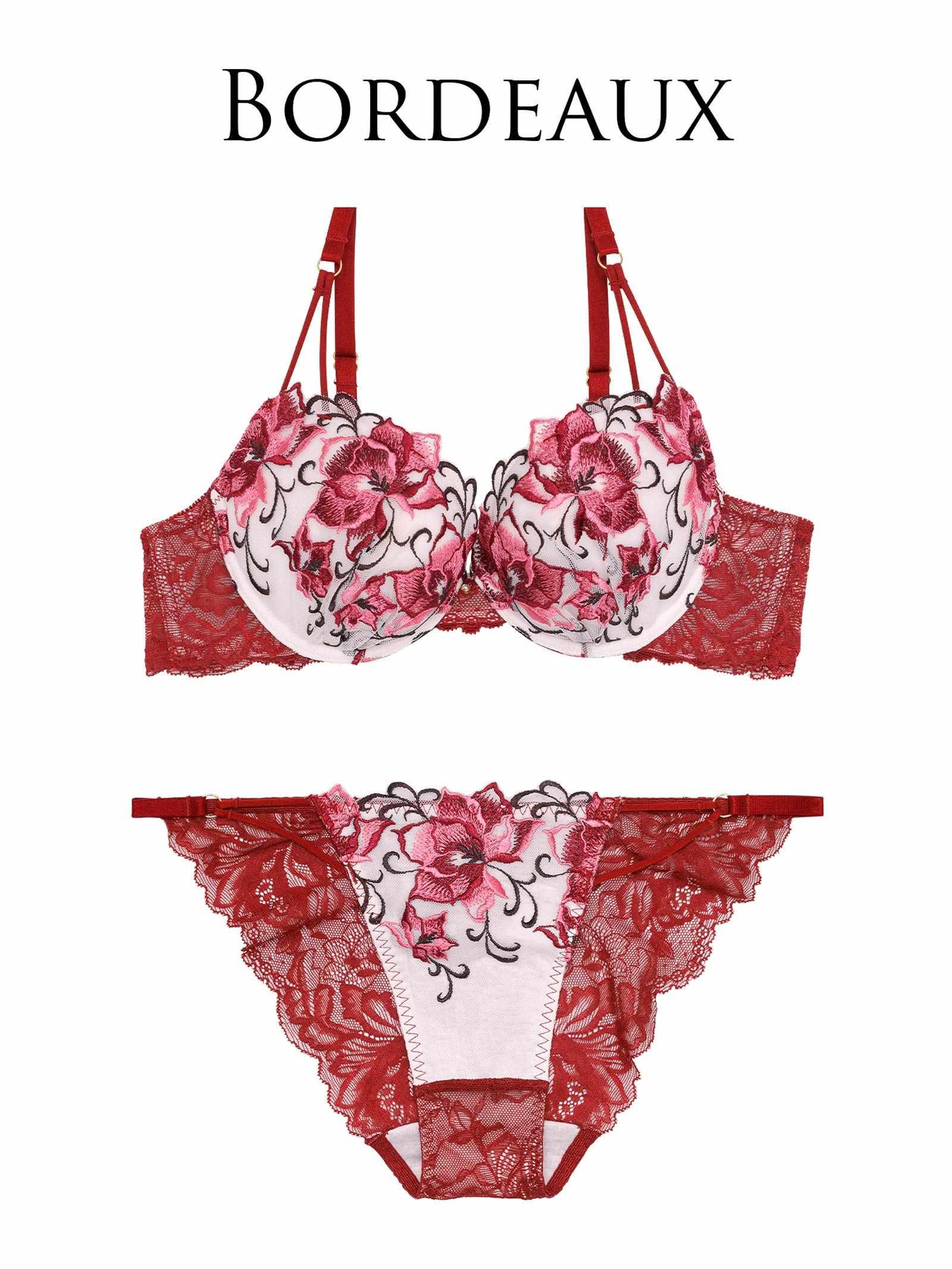 【Reinest】ミスティックアイビーフルールブラジャー&バック透けフルバックショーツ - 【公式】247Lingerie