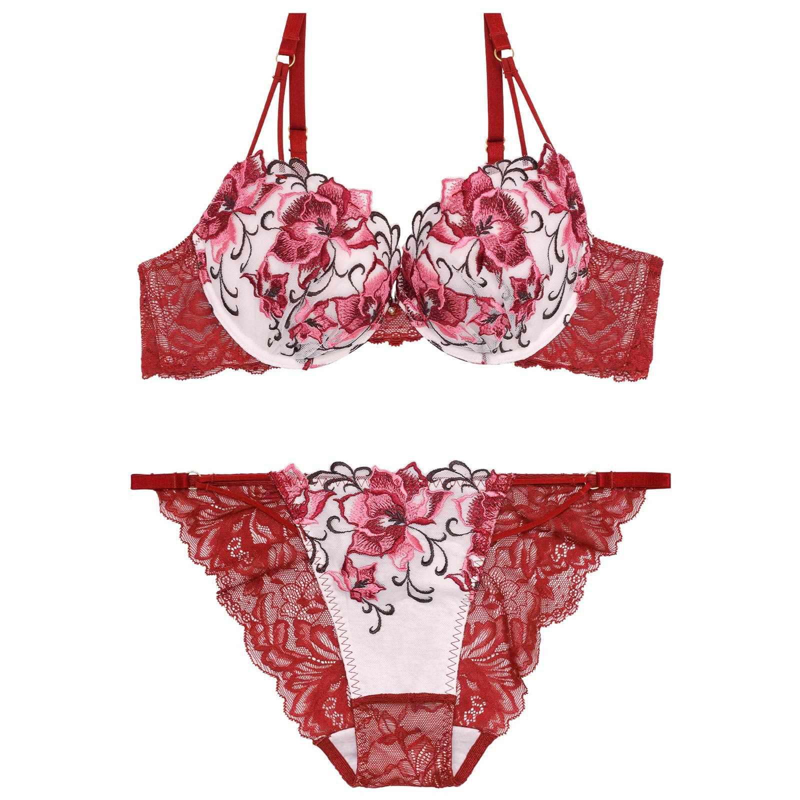 【Reinest】ミスティックアイビーフルールブラジャー&バック透けフルバックショーツ - 【公式】247Lingerie