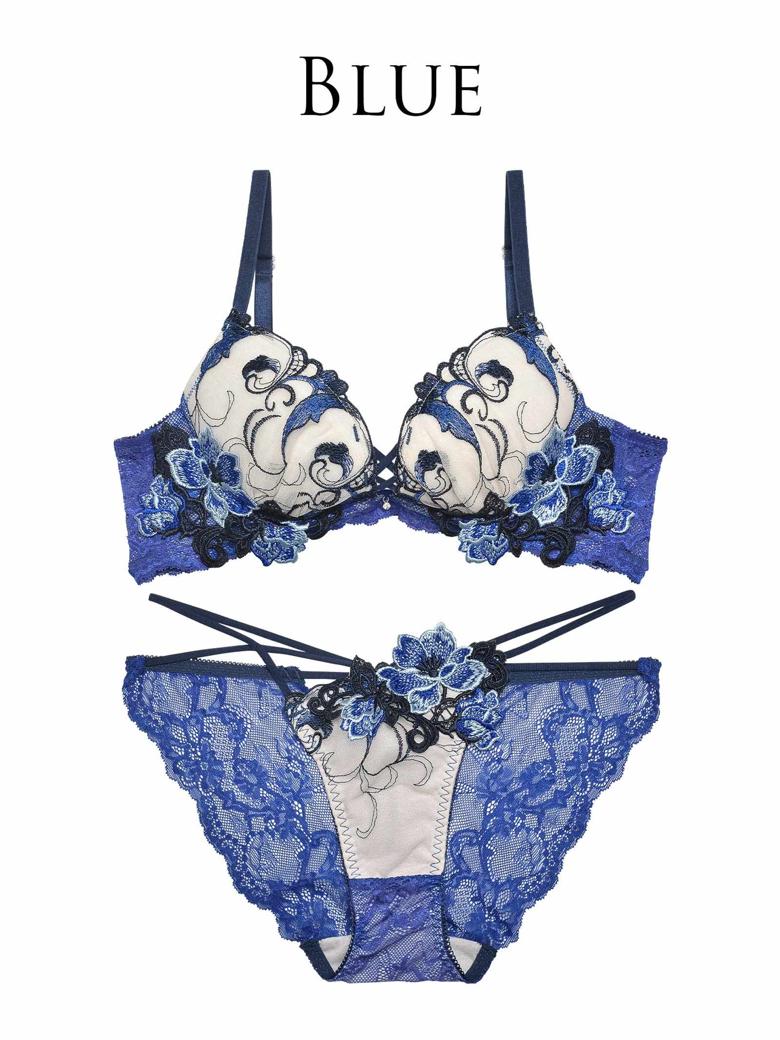 【Reinest】ビューティフルグロウフラワーブラジャー&バック透けフルバックショーツ - 【公式】247Lingerie