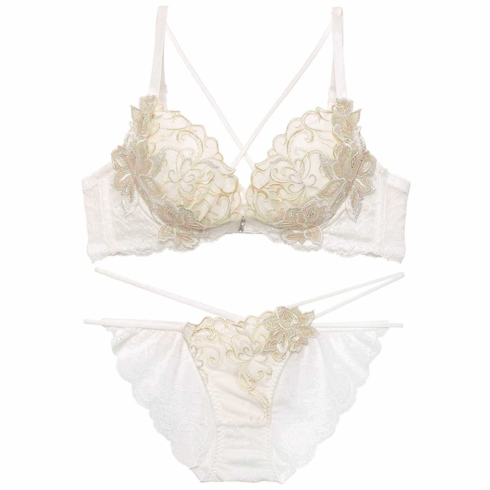 11/11再販!【永尾まりや着用】【Reinest】レーヴブロッサムレースアップブラジャー&バック透けフルバックショーツ