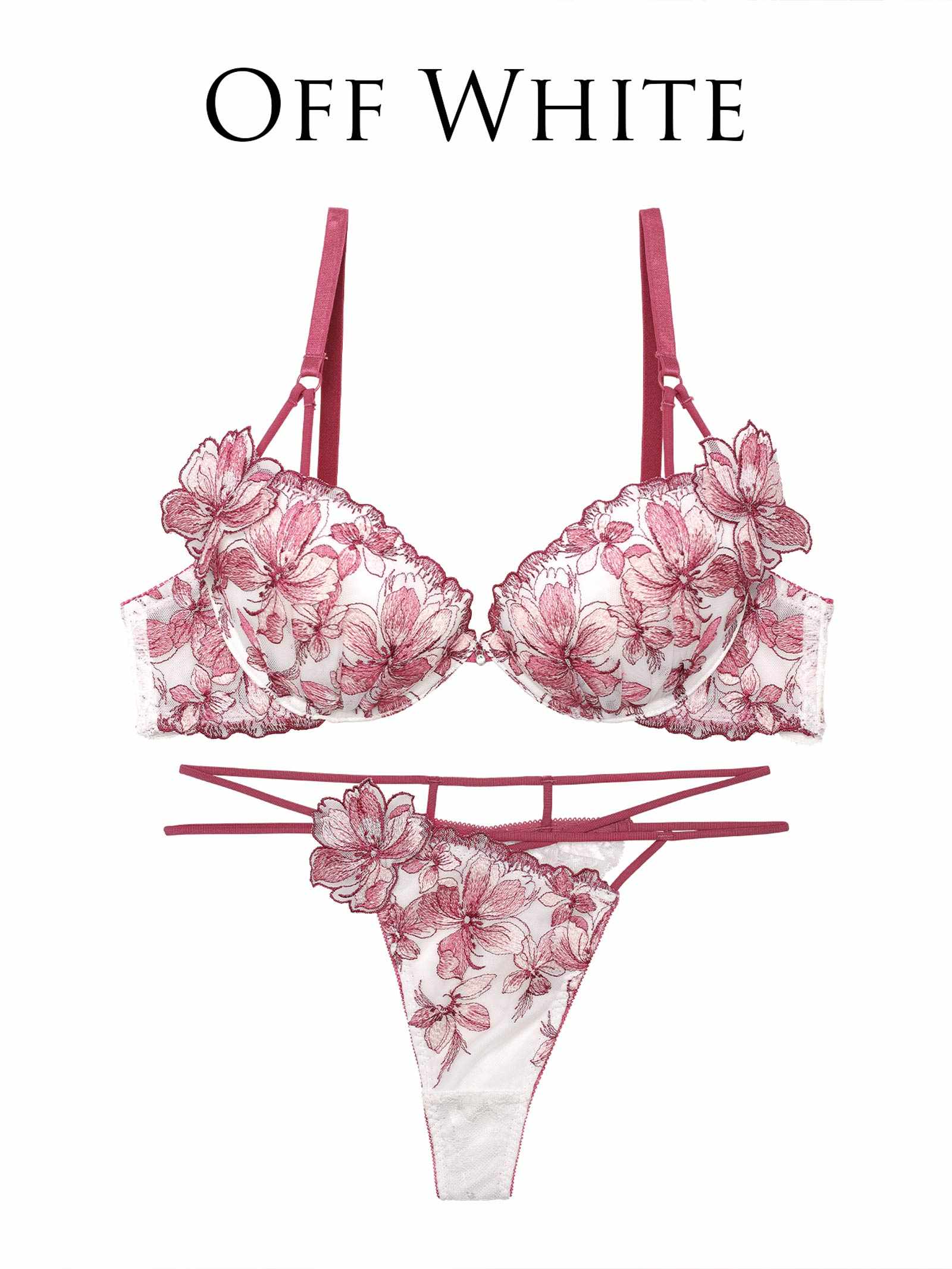 4/9新作!【永尾まりや着用】【Reinest】フェアリーチェリーブロッサムブラジャー&バック透けTバックショーツ