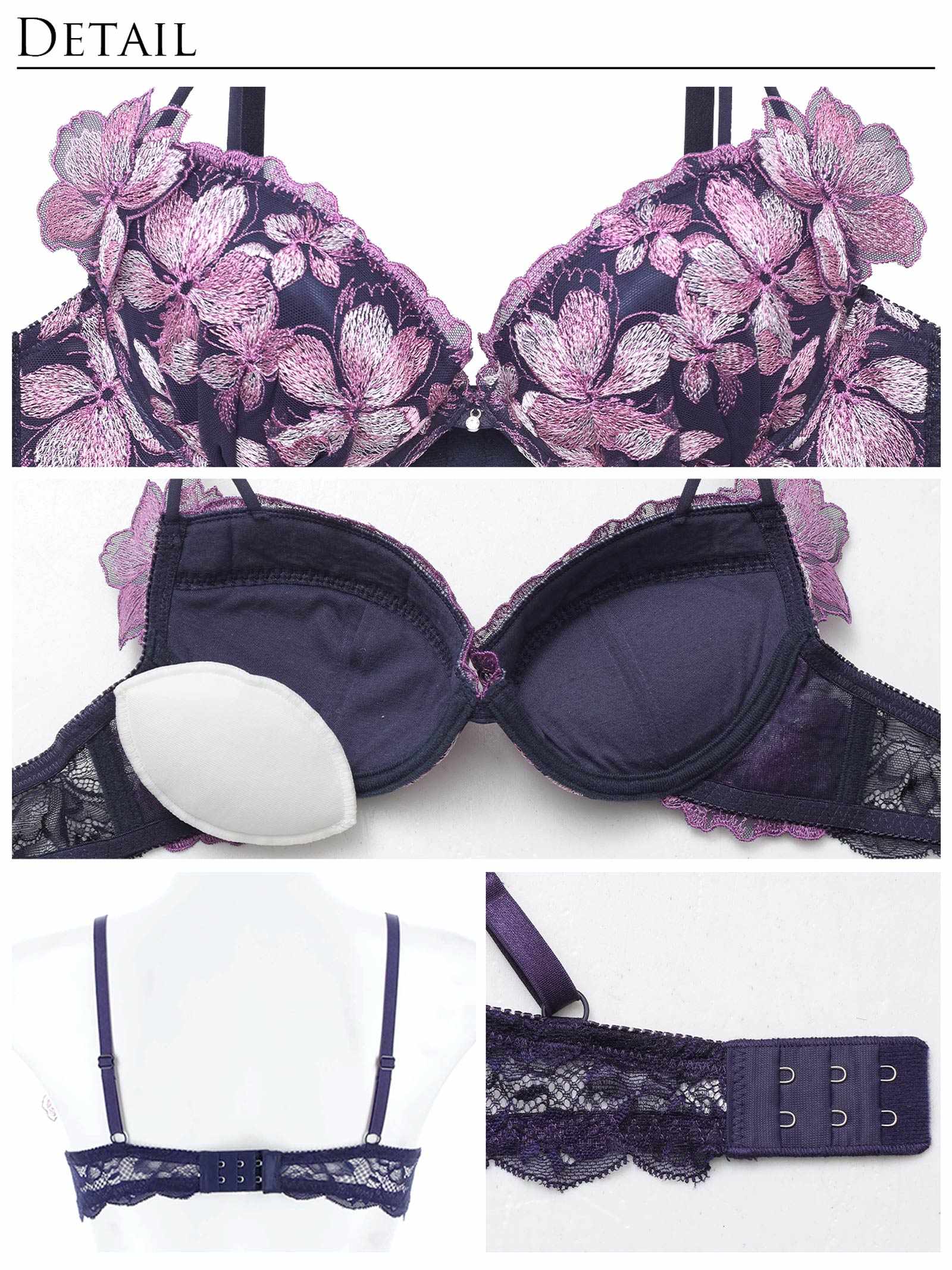 4/9新作!【永尾まりや着用】【Reinest】フェアリーチェリーブロッサムブラジャー&バック透けTバックショーツ