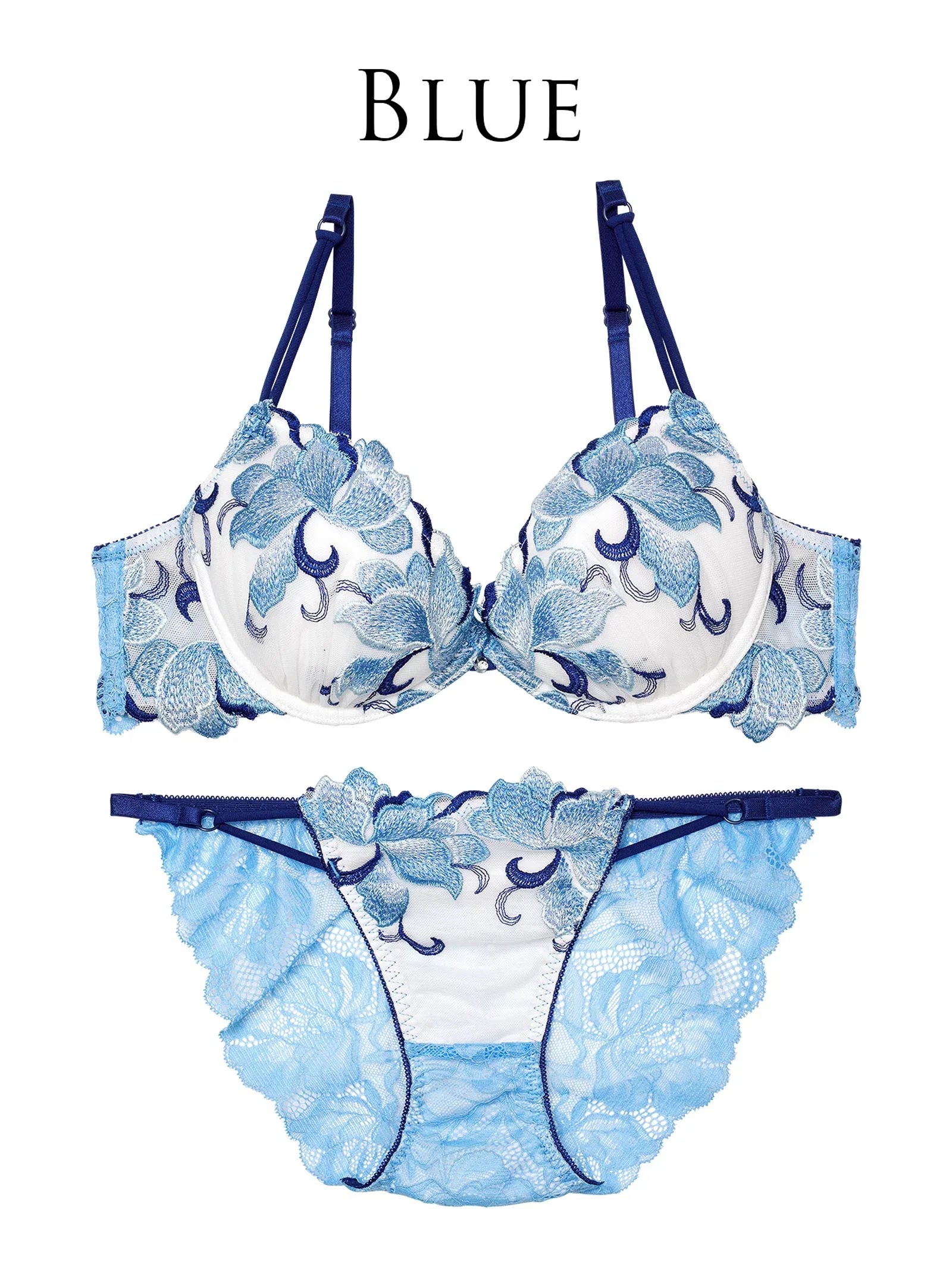 【永尾まりや着用】【Reinest】ルミナスクイーンフラワーブラジャー&バック透けフルバックショーツ - 【公式】247Lingerie