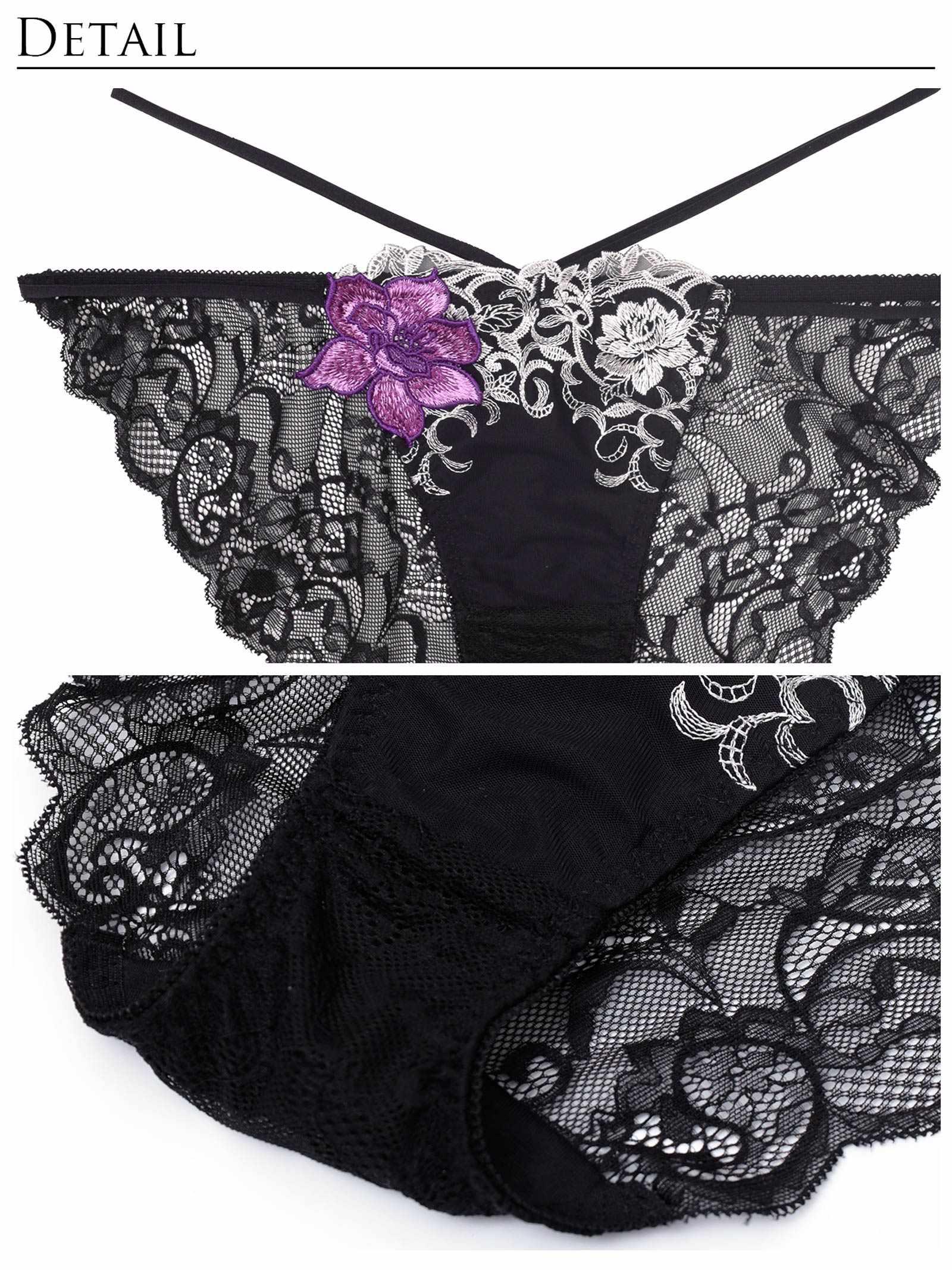 6/30新作!!【永尾まりや着用】【Reinest】ロイヤルアイビーローズブラジャー&バック透けフルバックショーツ