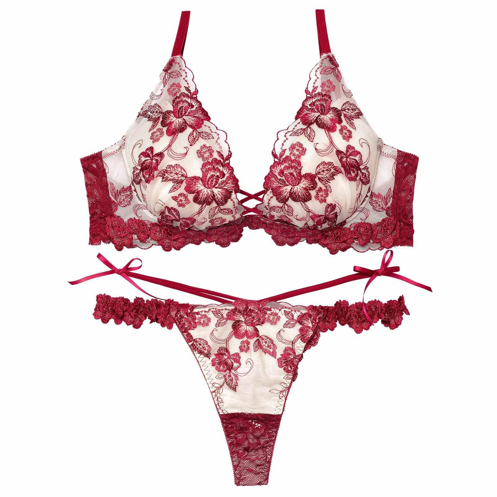 2/18新作!【永尾まりや着用】【Reinest】ラディアントブロッサムブラジャー&バック透けTバックショーツ