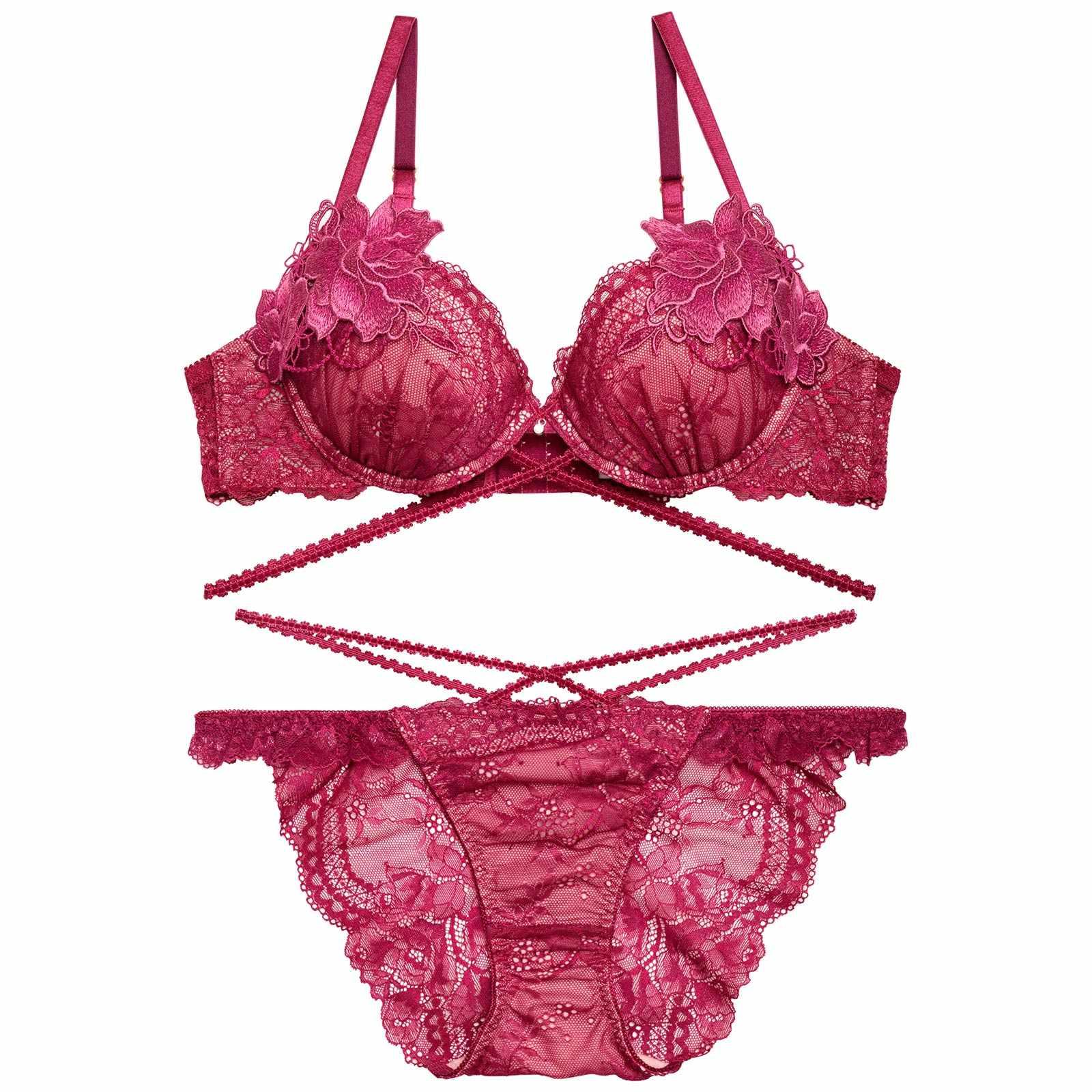 1/8再販!【永尾まりや着用】【Reinest】マジェスティックコードレースブラジャー&バック透けフルバックショーツ - 【公式】247Lingerie