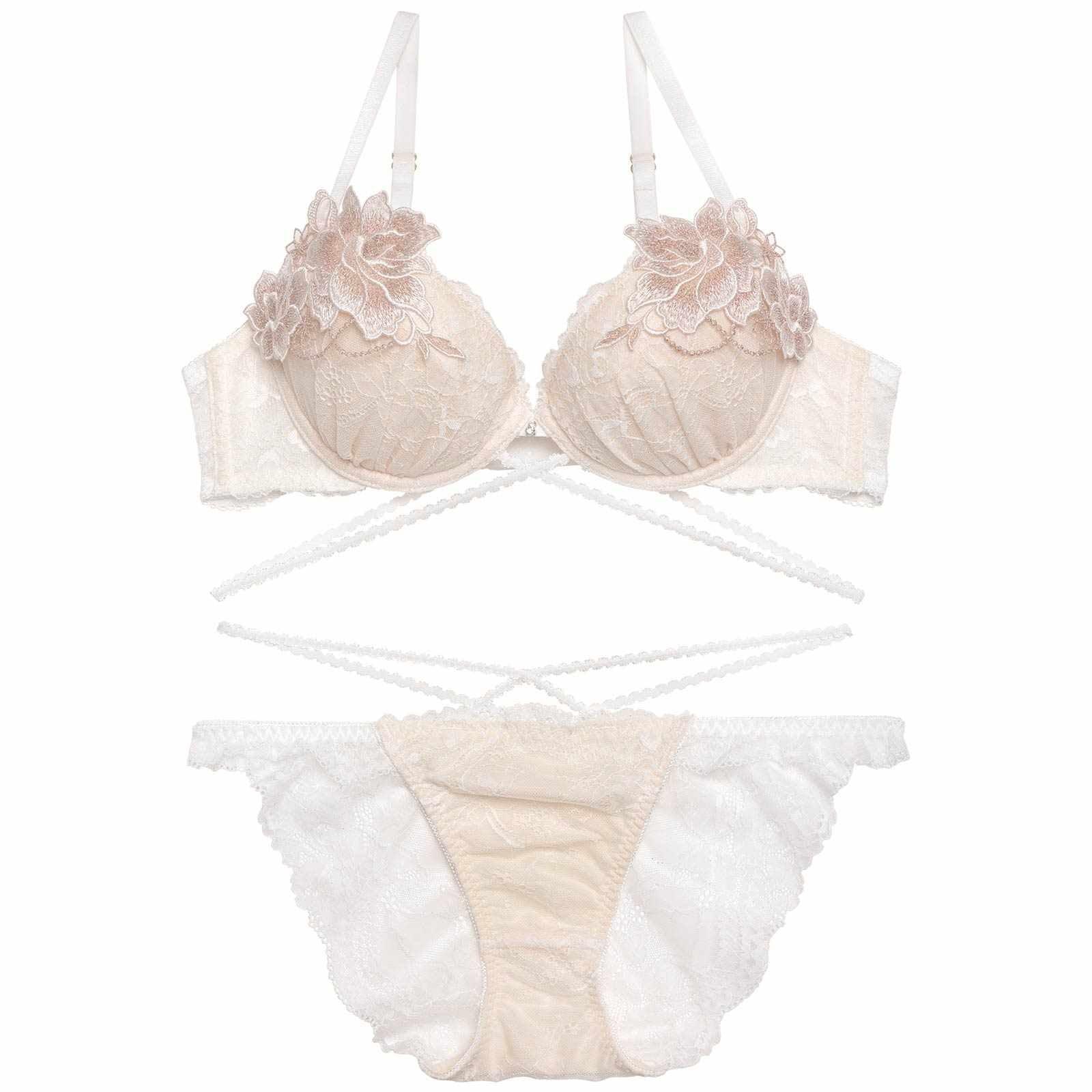 1/8再販!【永尾まりや着用】【Reinest】マジェスティックコードレースブラジャー&バック透けフルバックショーツ - 【公式】247Lingerie