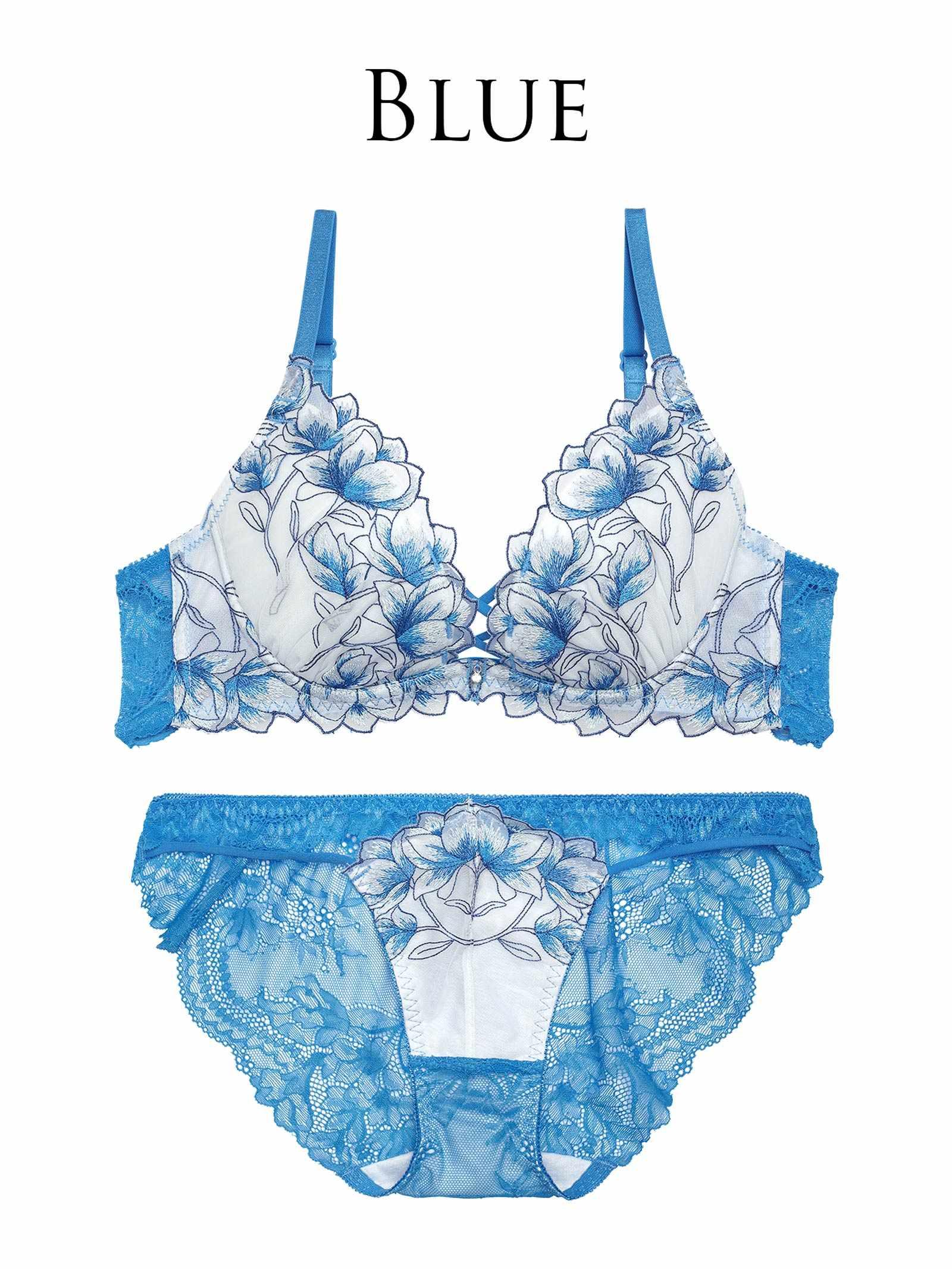 【Reinest】ラグジュアリーブライトペタルブラジャー&バック透けフルバックショーツ - 【公式】247Lingerie