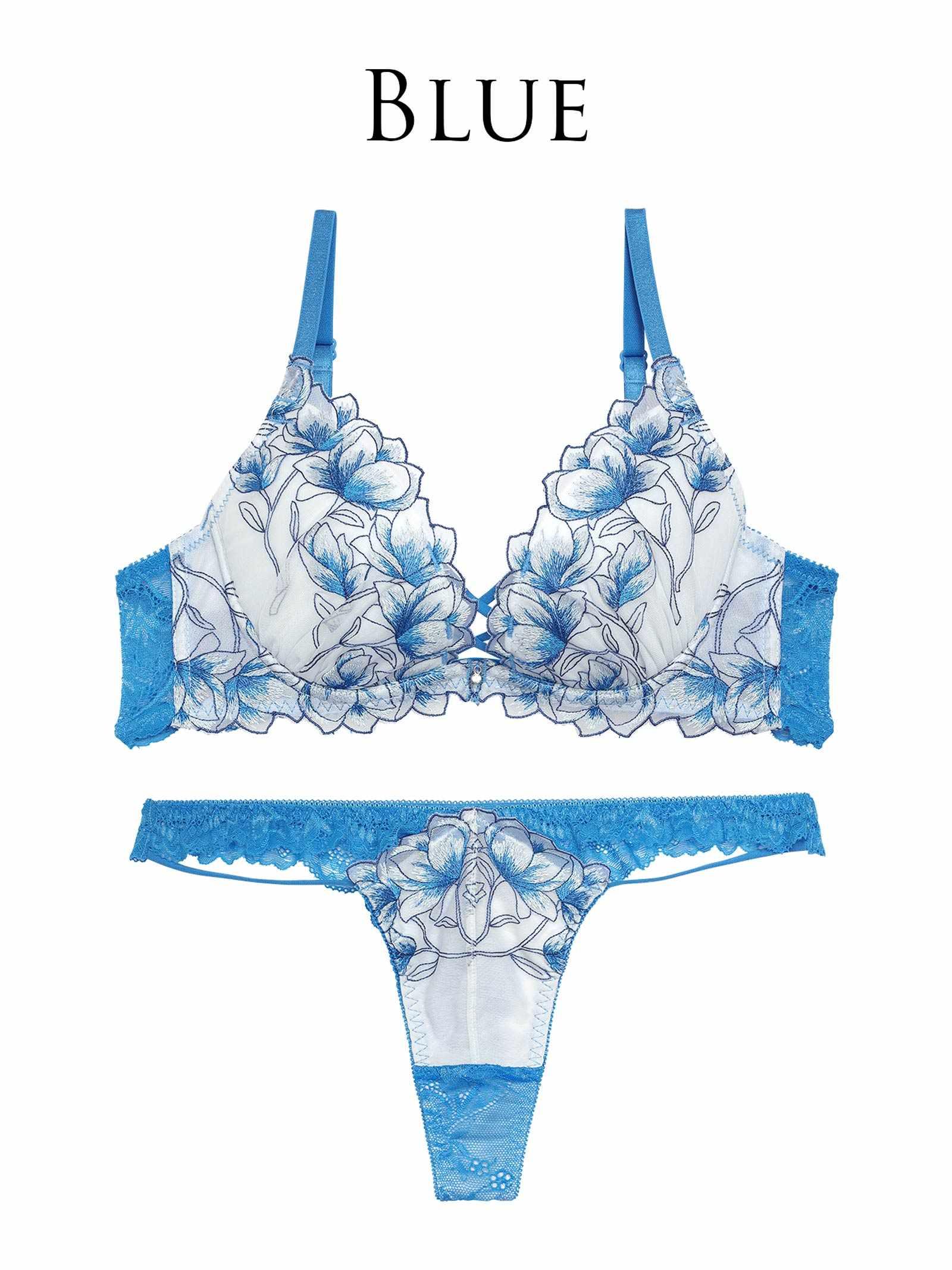 【Reinest】ラグジュアリーブライトペタルブラジャー&バック透けTバックショーツ - 【公式】247Lingerie