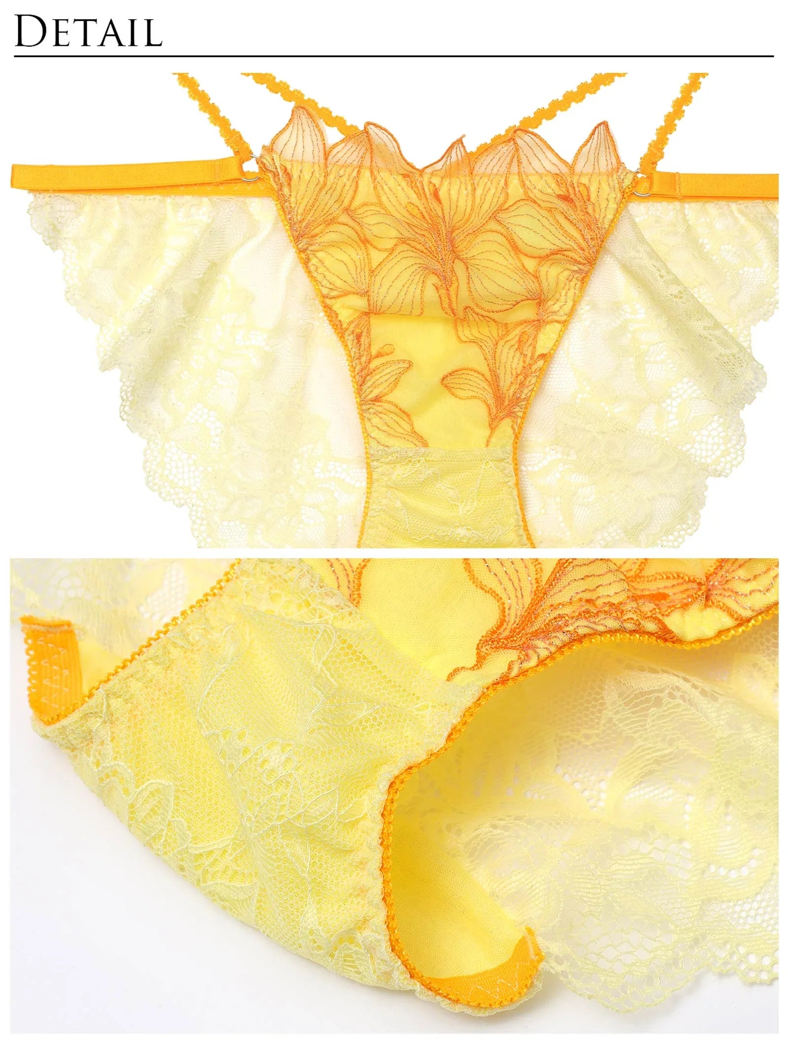 2/19再販!【Reinest】セレスティアルリリーコードブラジャー&バック透けフルバックショーツ - 【公式】247Lingerie