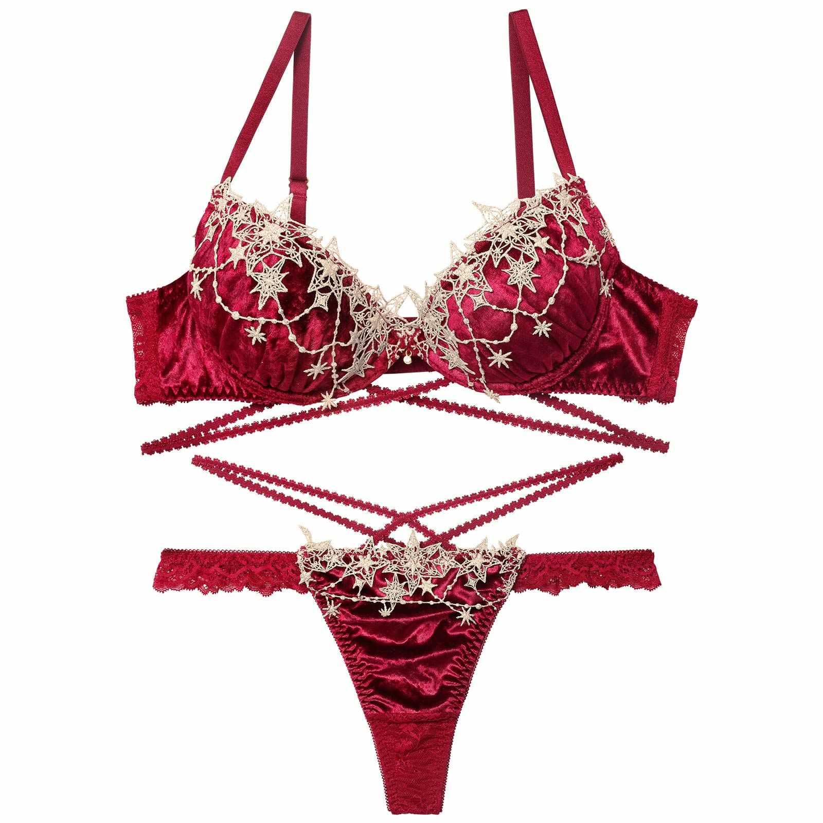 【永尾まりや着用】【Reinest】ノエルエトワールコードブラジャー&バック透けTバックショーツ