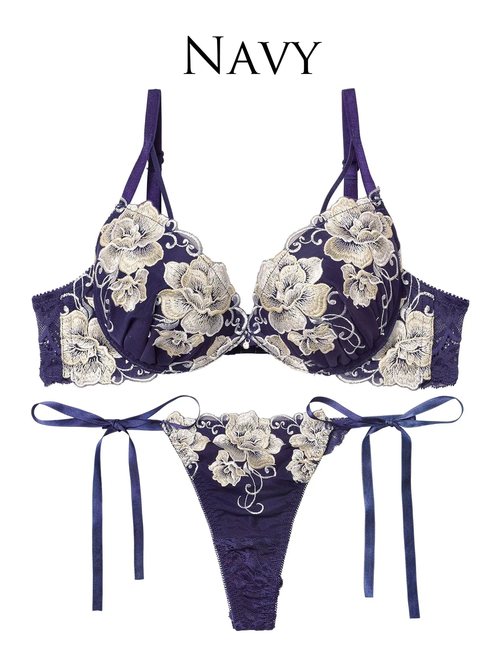 12/3新作!【永尾まりや着用】【Reinest】エターナル リッチローズブラジャー&サイド紐バック透けTバックショーツ