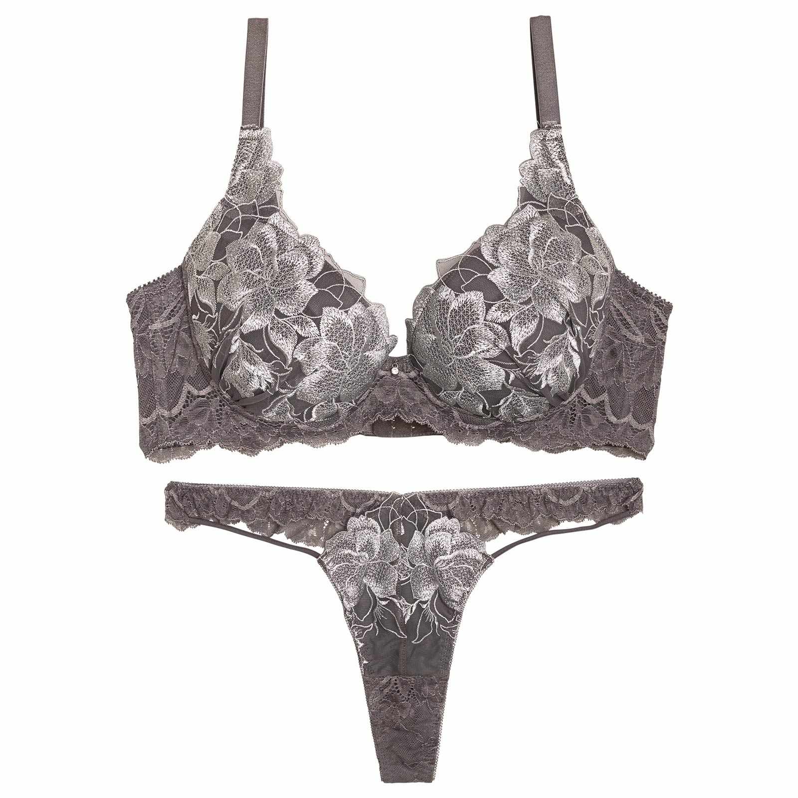 11/21新作!【Reinest】グラマラスピオニーカットストリング育乳脇高★魔法のブラジャー&バック透けTバックショーツ