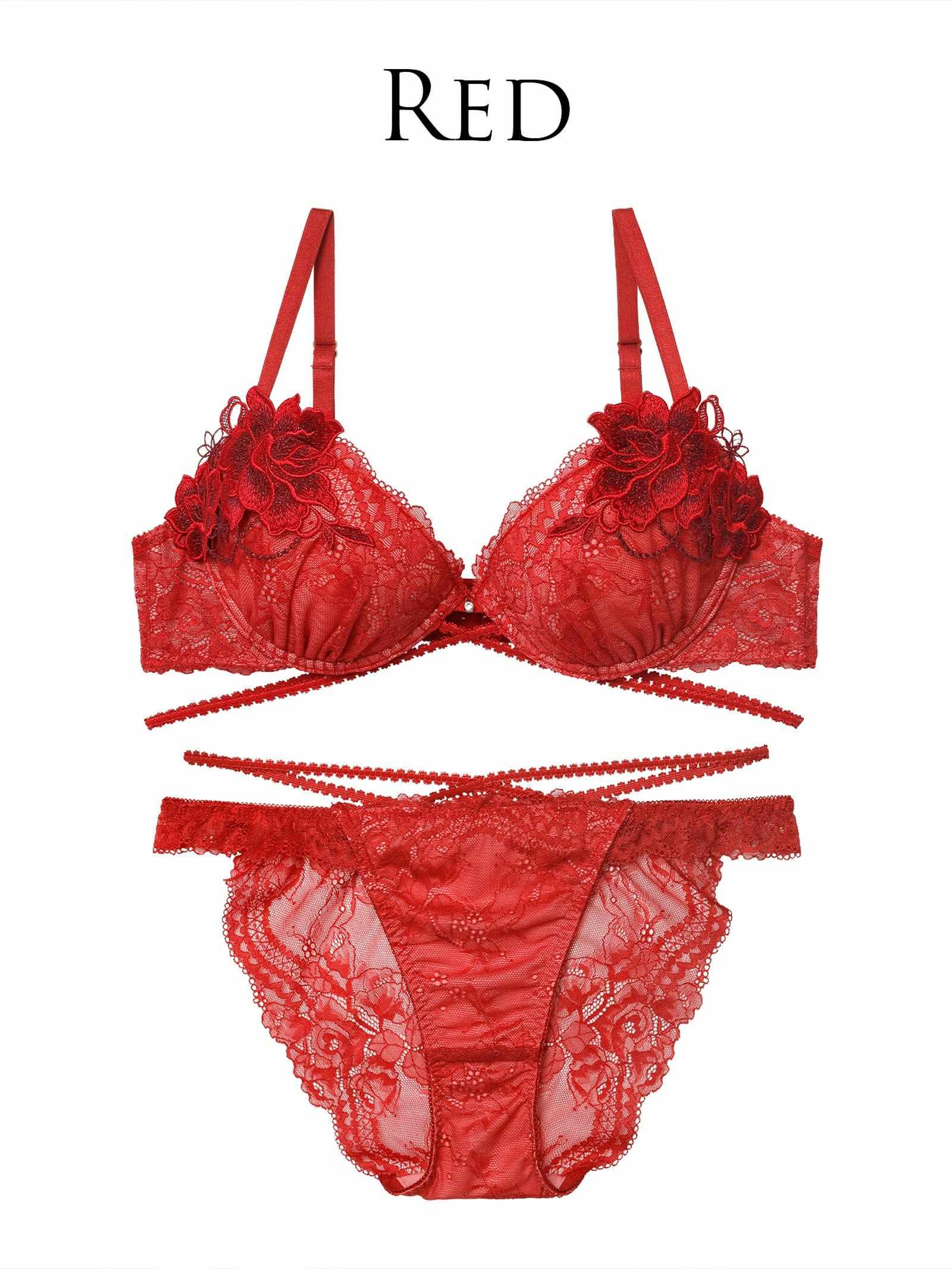 12/10新作!【永尾まりや着用】【Reinest】マジェスティックコードレースブラジャー&バック透けフルバックショーツ