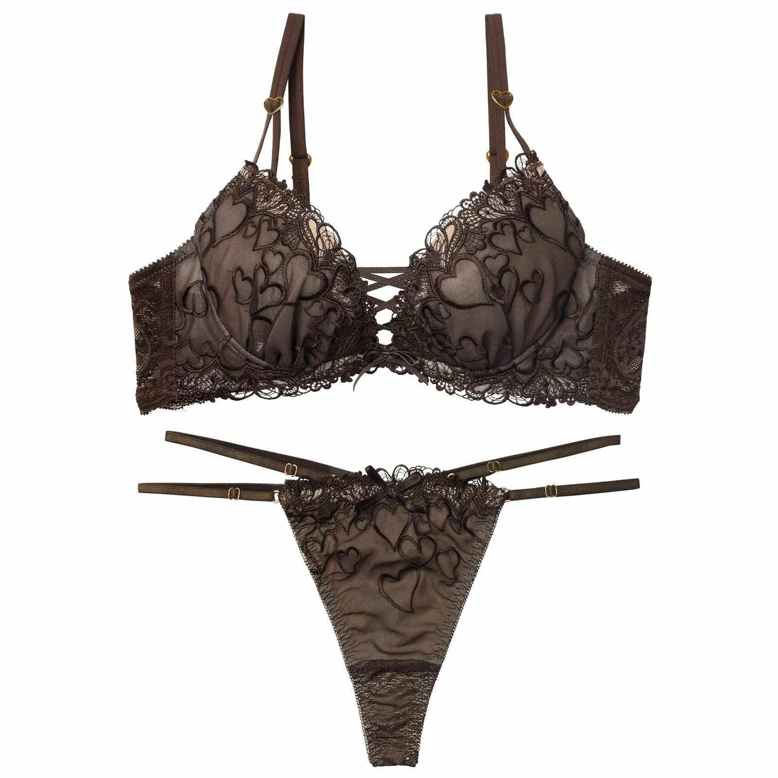 1/14新作!【永尾まりや着用】【Reinest】スピンドルクイーンハートブラジャー&バック透けTバックショーツ - 【公式】247Lingerie