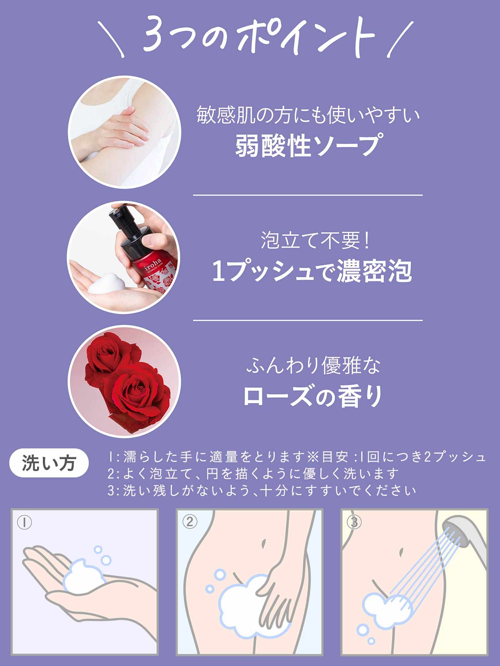 4/15再販!iroha INTIMATE WASH ローズブルームの香り