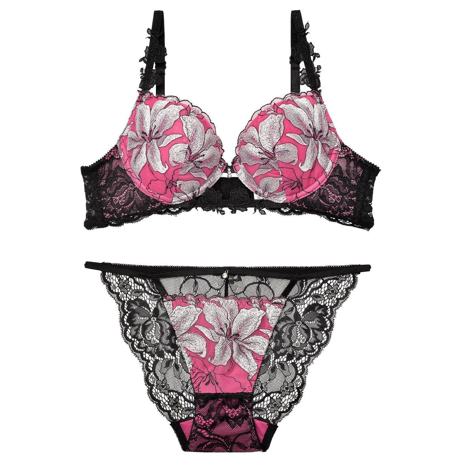 【明日花キララプロデュース/WhipBunny】ヴィーナスホワイトリリーブラ&ショーツ / ピンク - 【公式】247Lingerie