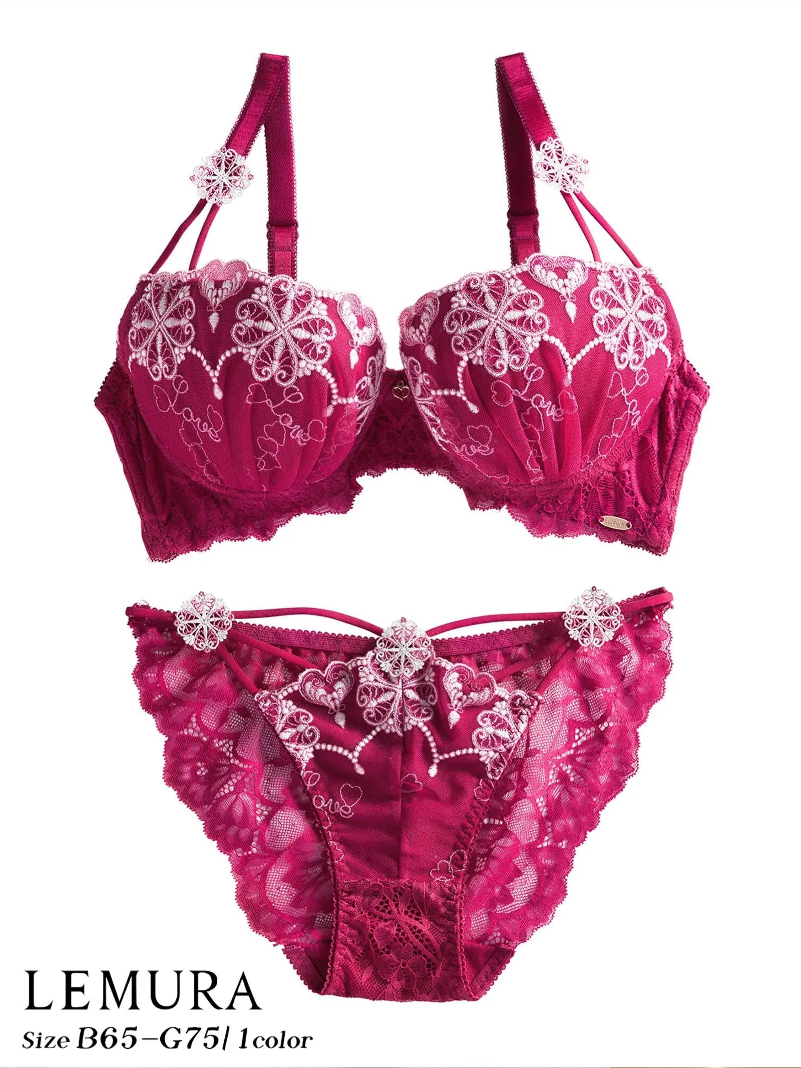 【LEMURA】Glow Heart Lingerie -フルバックセット- - 【公式】247Lingerie
