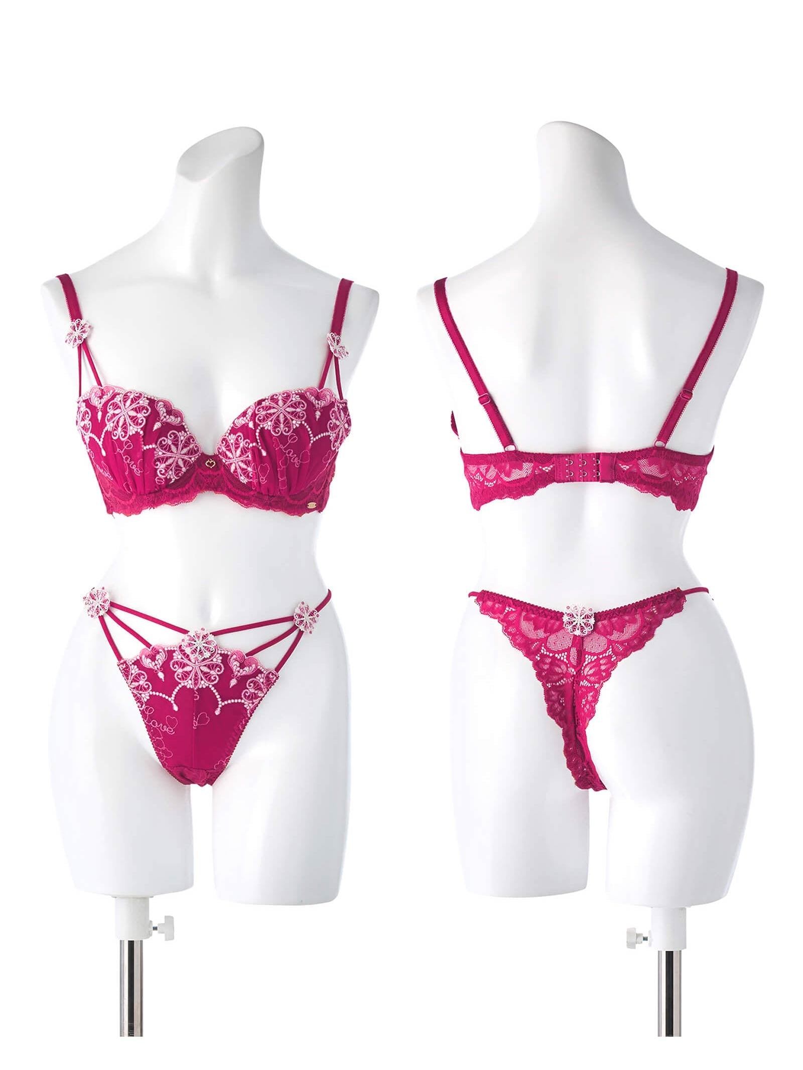 【Rちゃんプロデュース/LEMURA】Glow Heart Lingerie -Tバックセット-