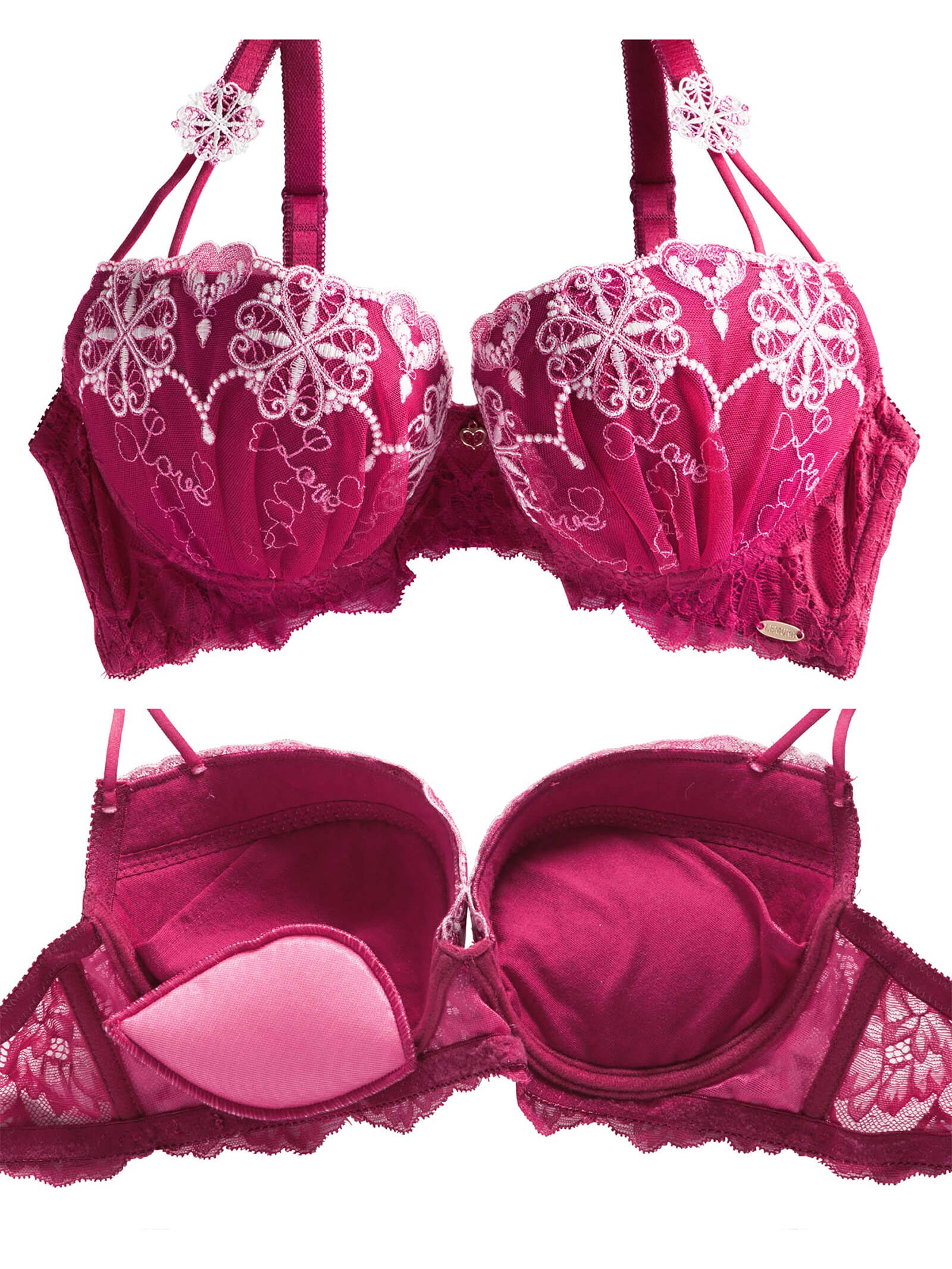 【Rちゃんプロデュース/LEMURA】Glow Heart Lingerie -Tバックセット-