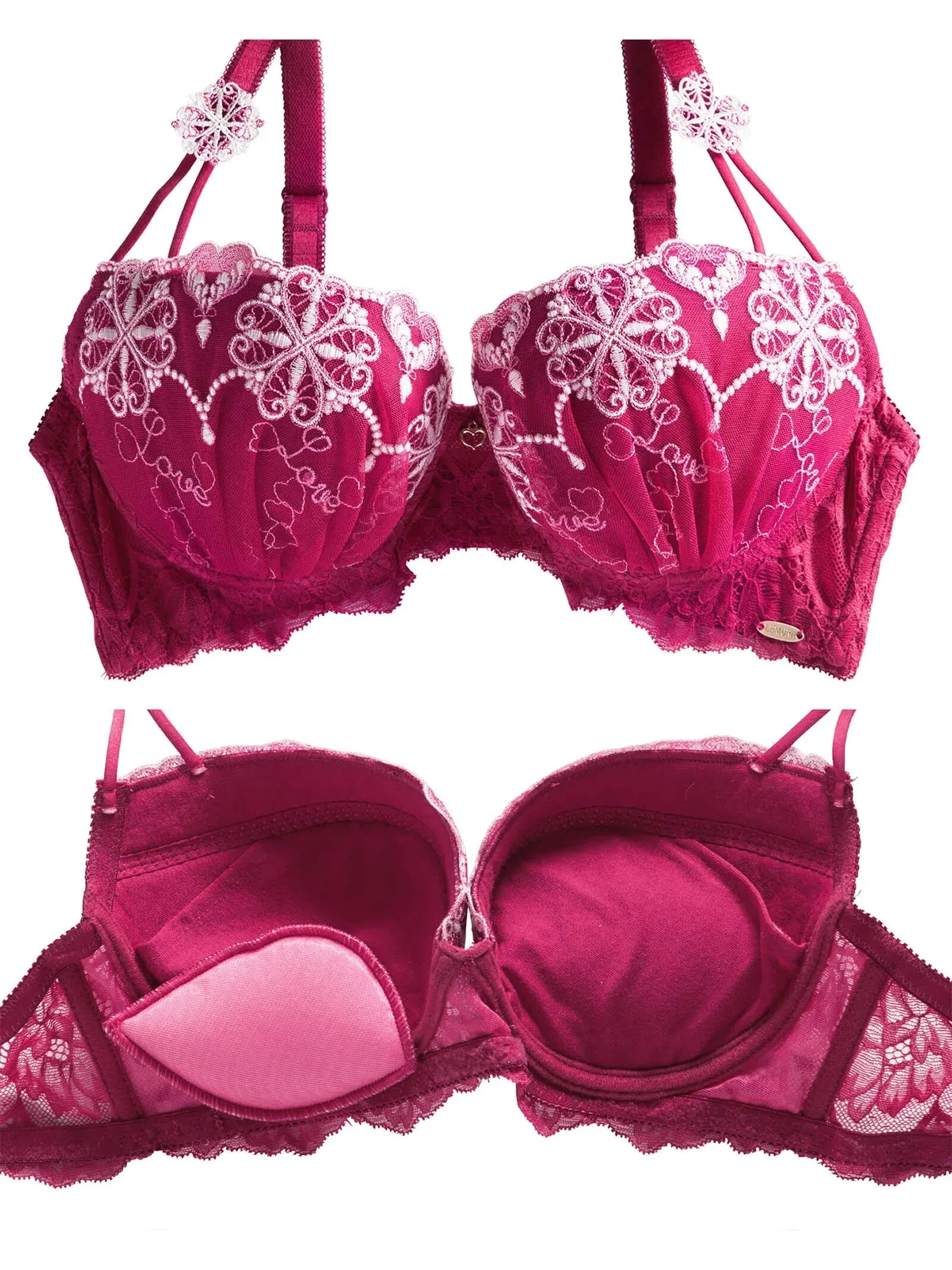 【LEMURA】Glow Heart Lingerie -Tバックセット- - 【公式】247Lingerie