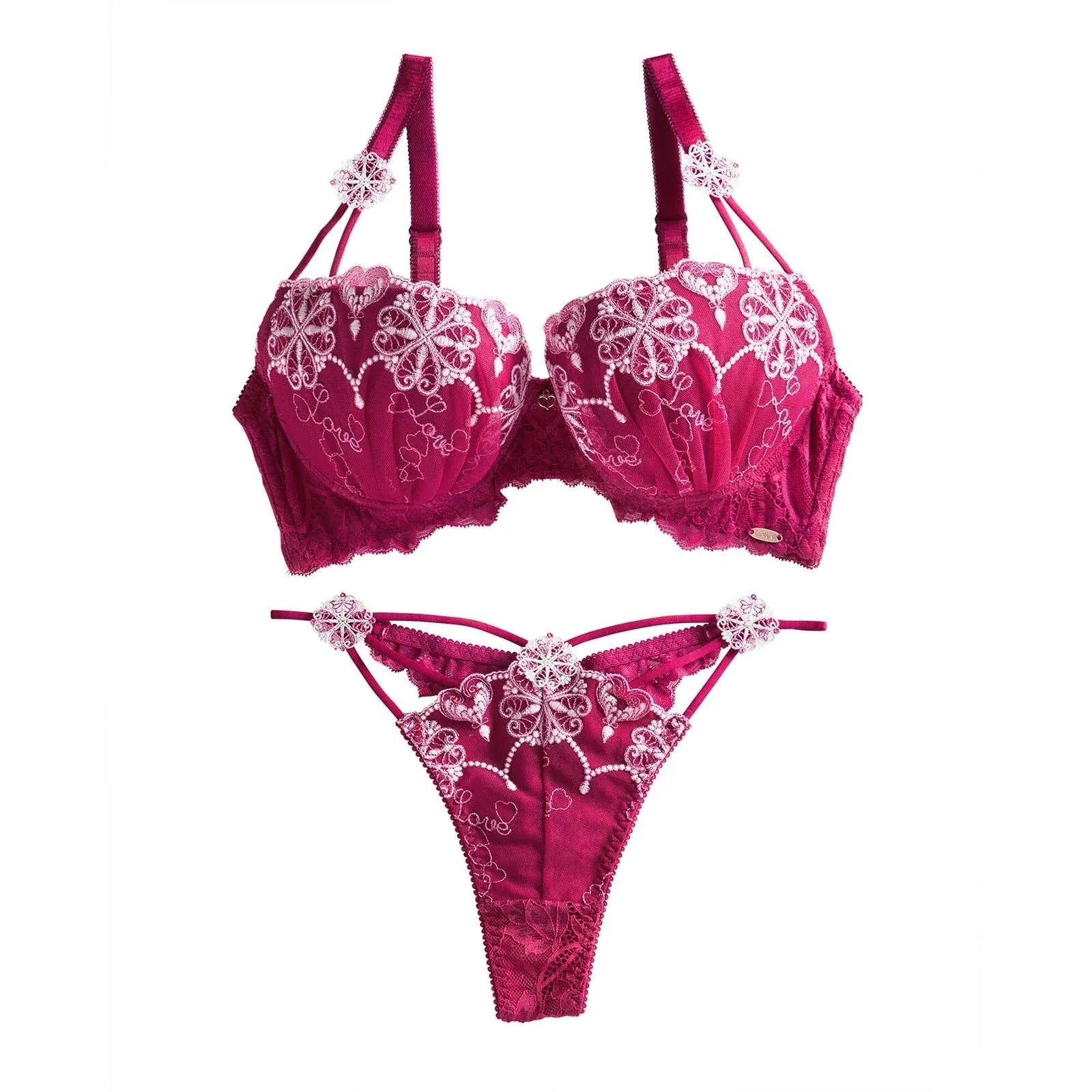 【LEMURA】Glow Heart Lingerie -Tバックセット- - 【公式】247Lingerie