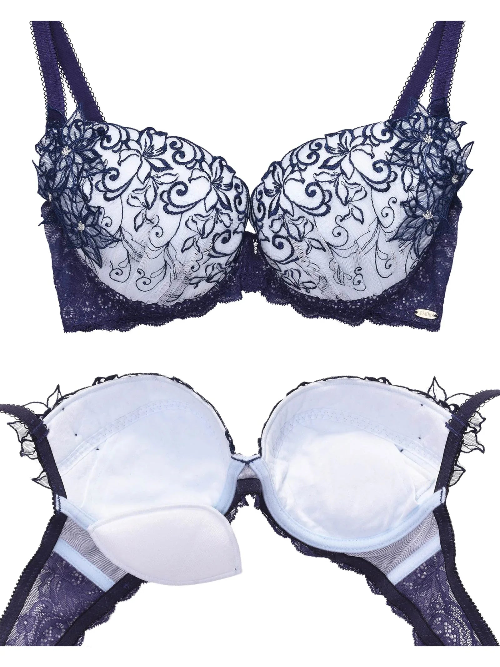【LEMURA】Flower Motif Lingerie -フルバックセット- - 【公式】247Lingerie