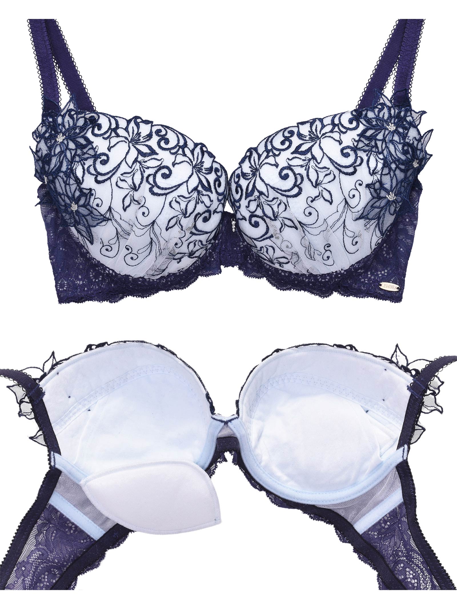 【Rちゃんプロデュース/LEMURA】Flower Motif Lingerie -フルバックセット-