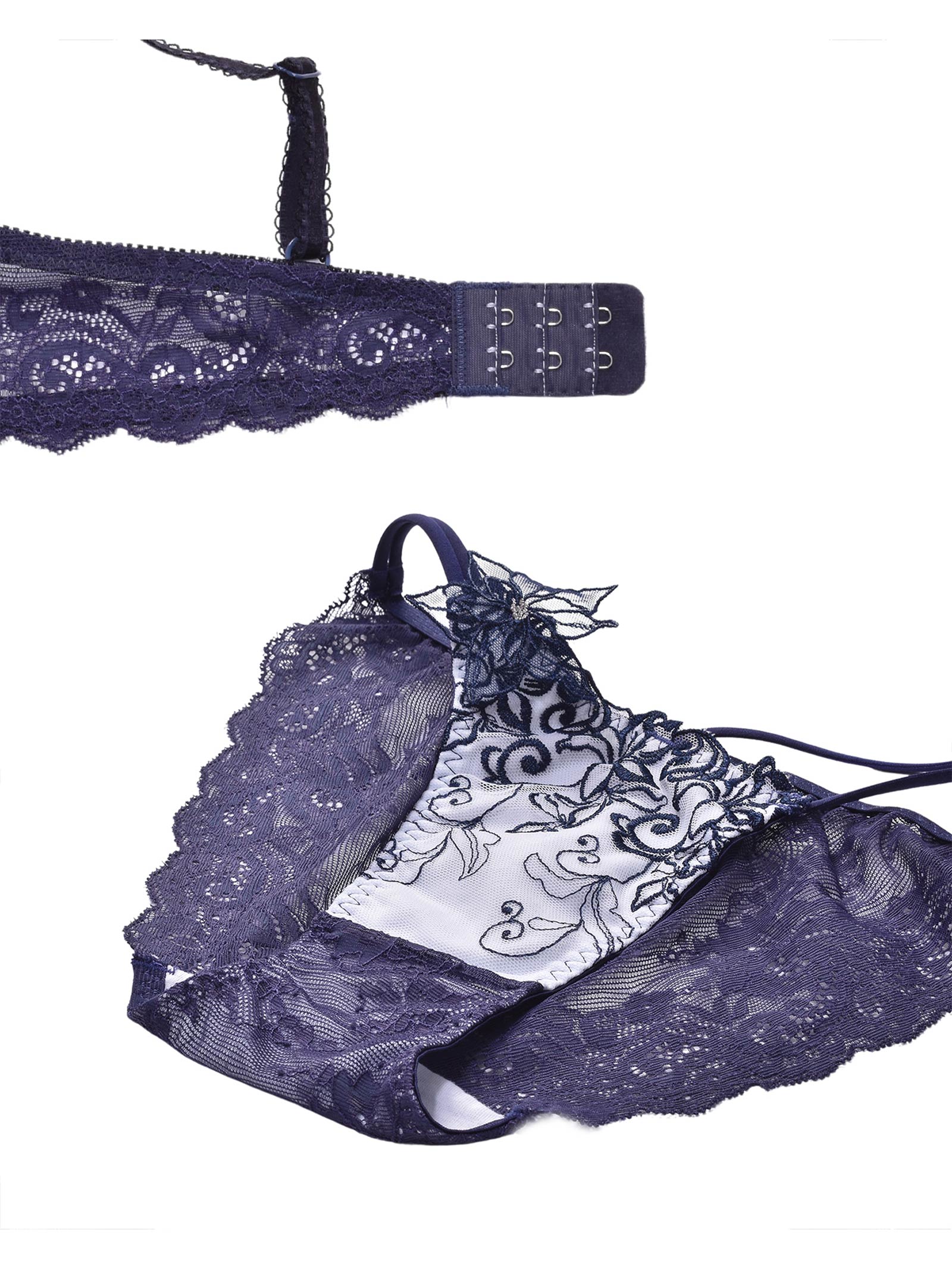 【Rちゃんプロデュース/LEMURA】Flower Motif Lingerie -フルバックセット-