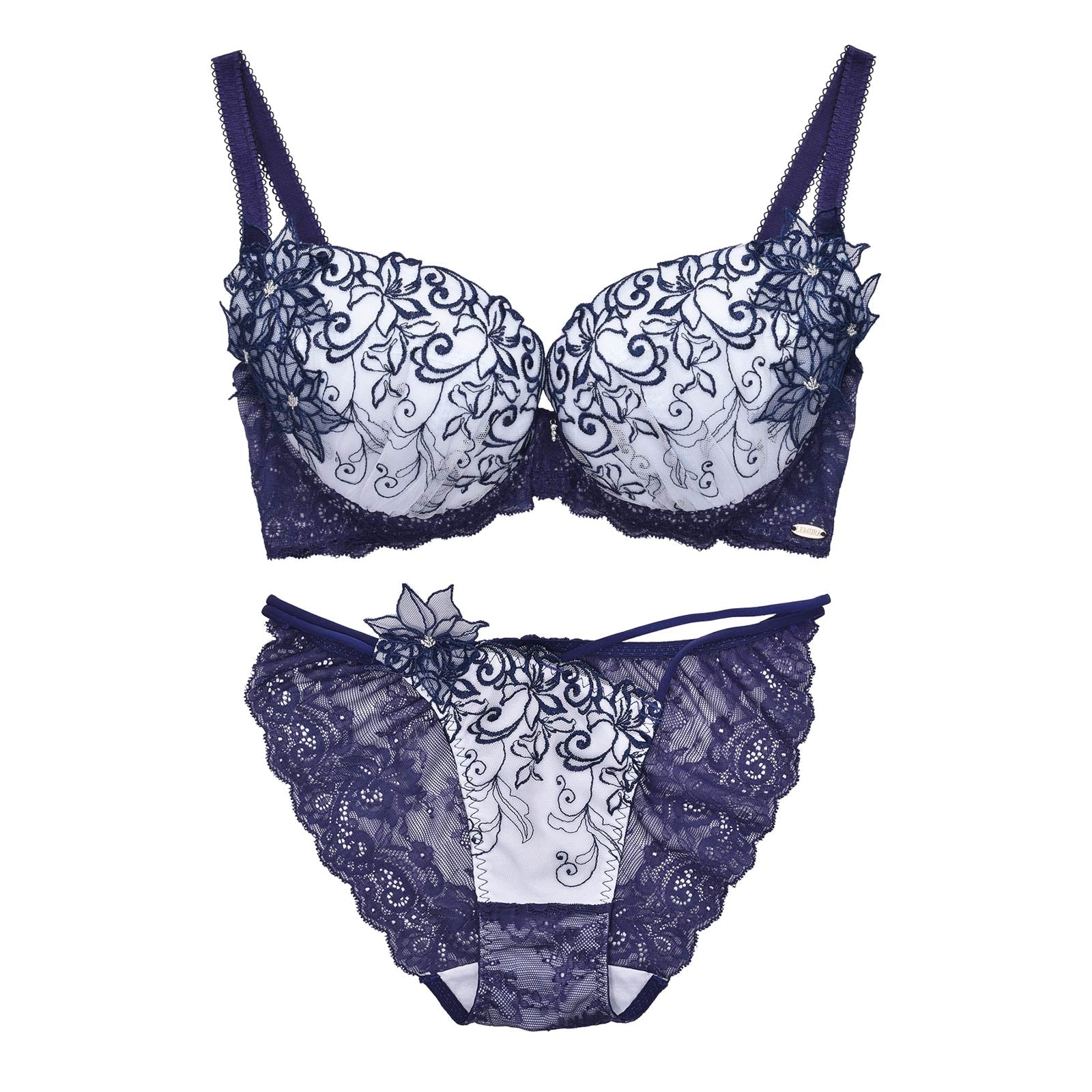 【Rちゃんプロデュース/LEMURA】Flower Motif Lingerie -フルバックセット-